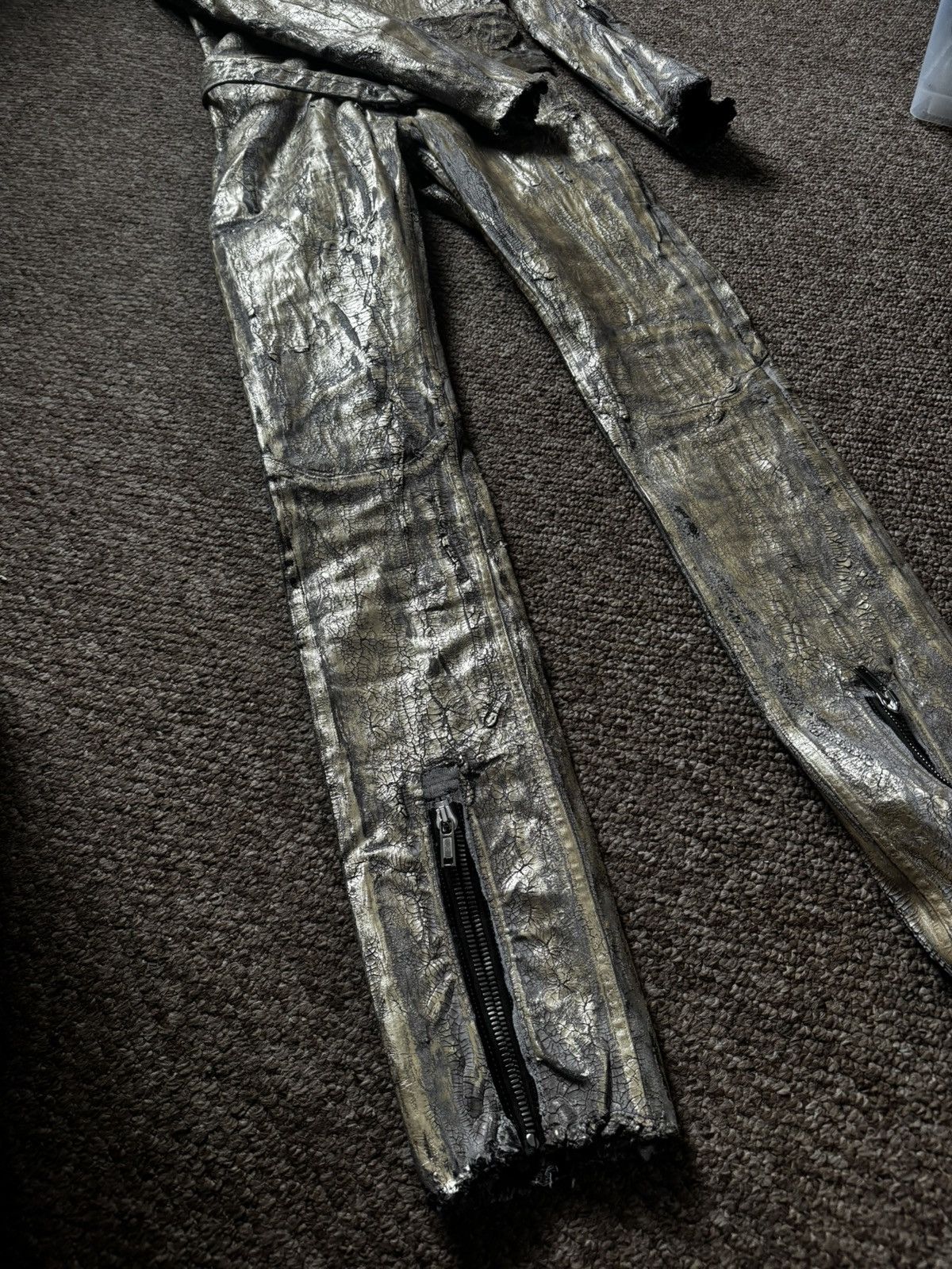 Rick Owens RARE RICK OWENS GOLD GARY JUMPSUIT Size US 32 / EU 48 - 12 Thumbnail