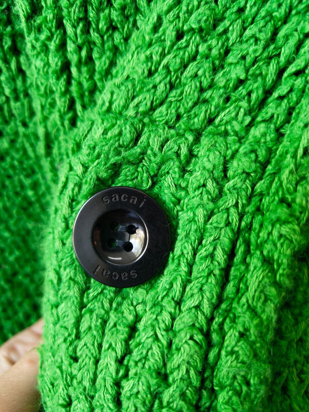 トップス WACKOMARIA/WAFFLE KNIT CARDIGAN(GREEN) WACKO MARIA（ワコマリア） WAFFLE KNIT CARDIGAN