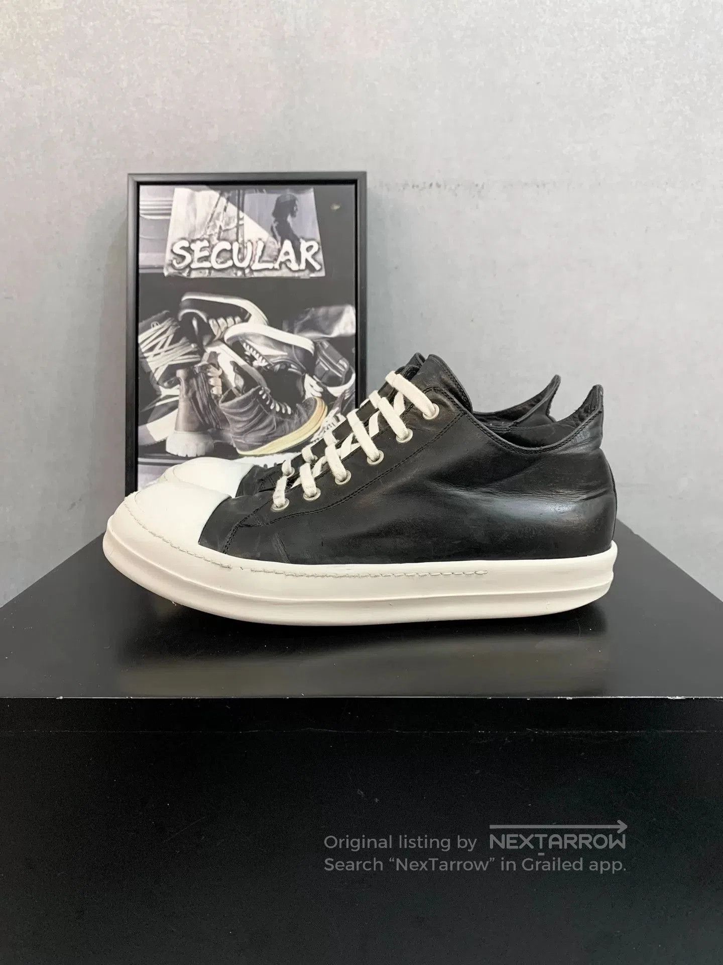 Rick Owens Rick Owens Main Line Leather Low. Size US 7.5 / EU 40-41 - 4 Thumbnail