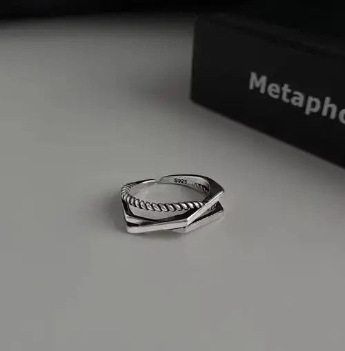 Designer × Vintage Retro punk ring Size ONE SIZE - 3 Thumbnail
