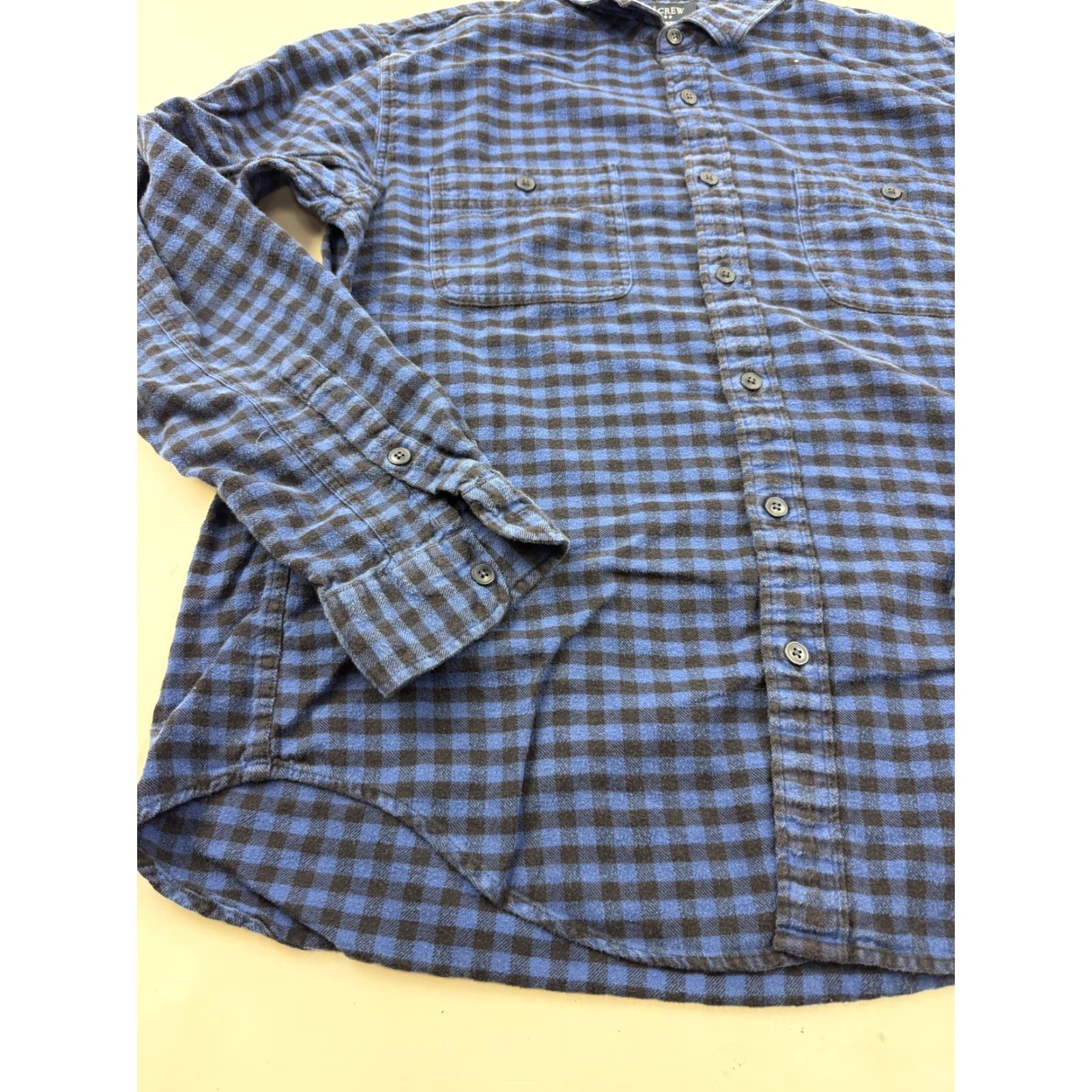 J.Crew J.Crew Shirt Mens XL Blue Check Flannel Slim Fit Long Sleeve Button Front Casual Size US XL / EU 56 / 4 - 2 Thumbnail