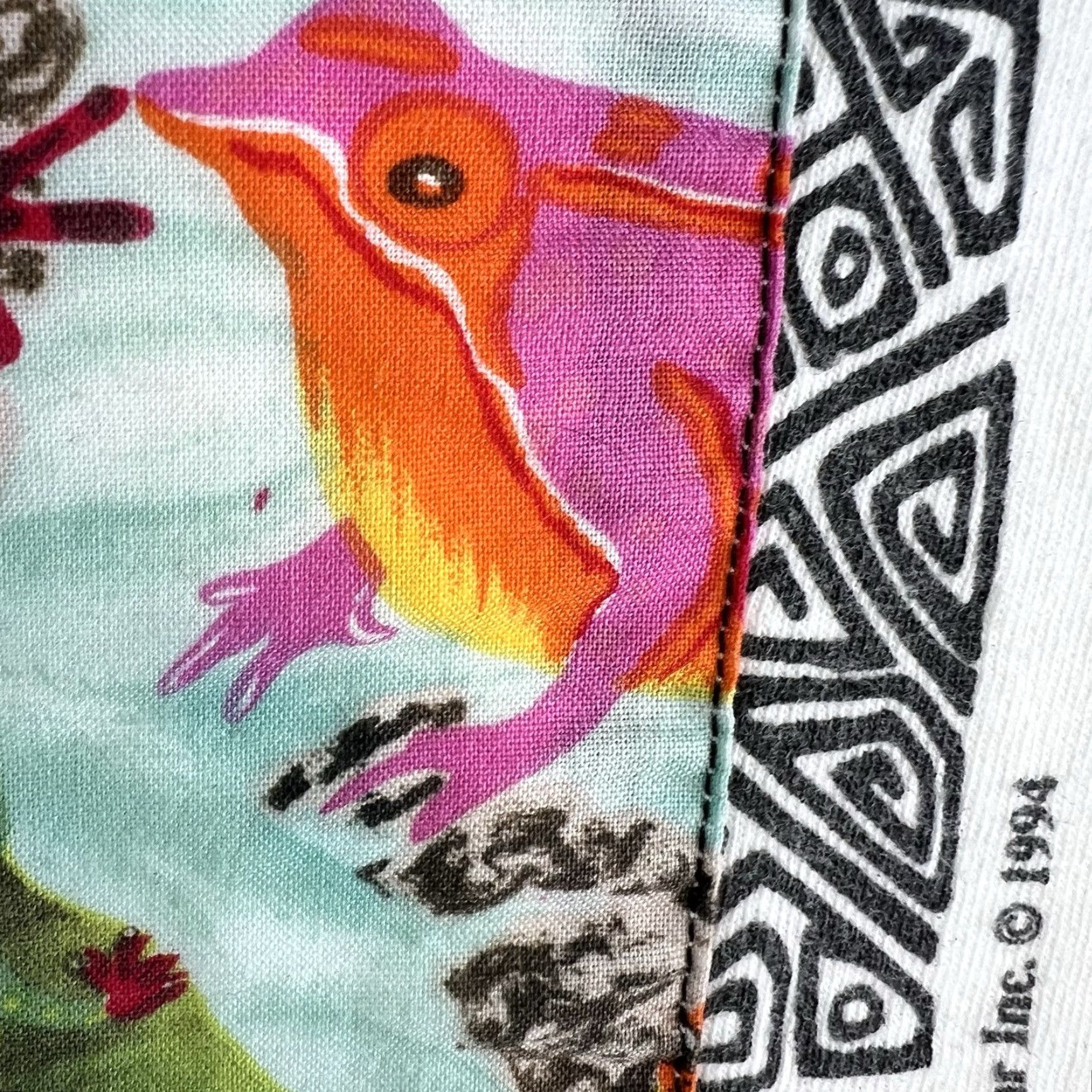 Vintage VINTAGE 1994 Yo Wear Frogs Sewn Applique T-Shirt Unisex Adult XL White Cotton 90s Graphic Tee Sportswear Size US XL / EU 56 / 4 - 4 Thumbnail