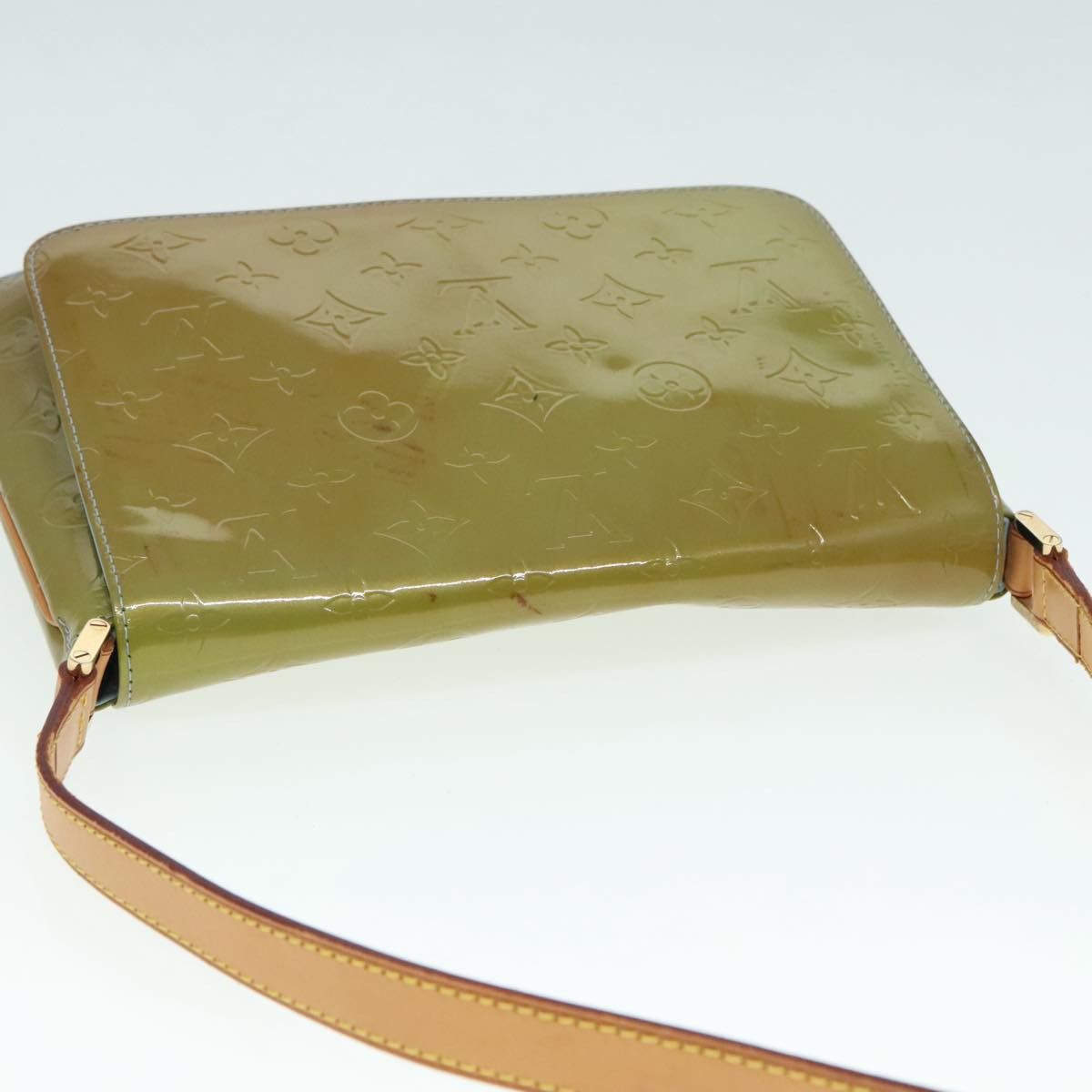 Louis Vuitton LOUIS VUITTON Monogram Vernis Thompson Street Bag Baby Blue Size ONE SIZE - 6 Thumbnail