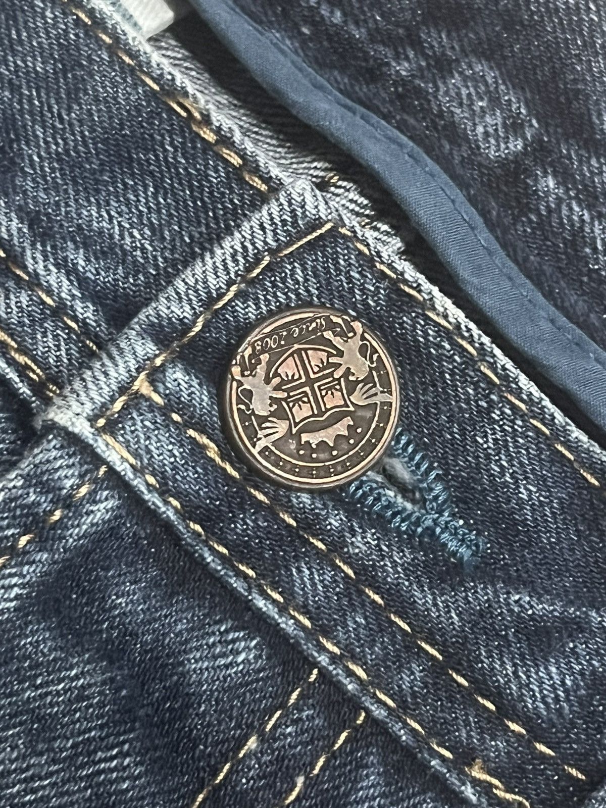 Japanese Brand Vintage Japanese Brand And Rica Sulphur Washed Whisker Jeans Size US 34 / EU 50 - 5 Thumbnail