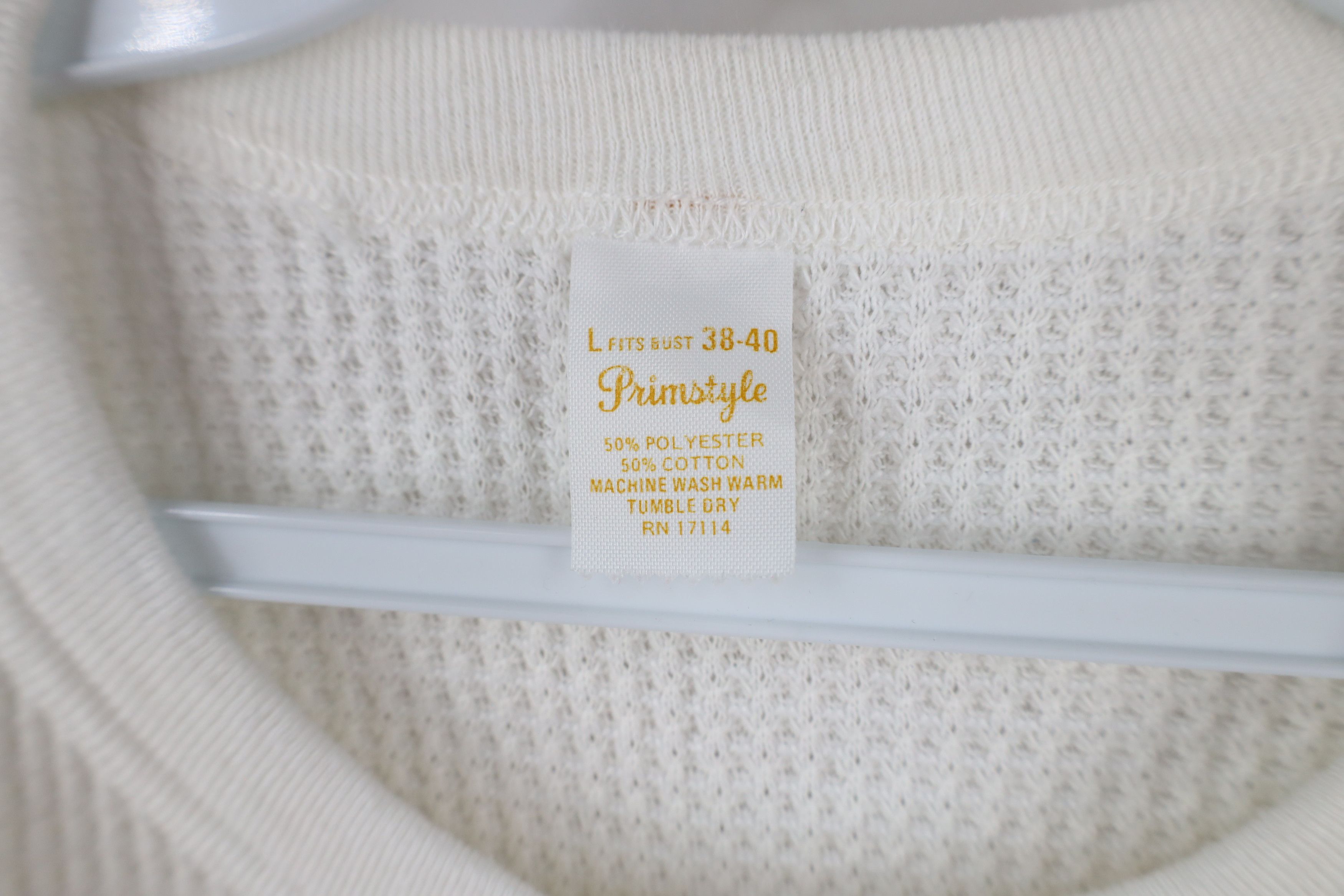 Vintage Vintage 70s Streetwear Waffle Knit Long Sleeve T-Shirt USA Size L / US 10 / IT 46 - 5 Thumbnail