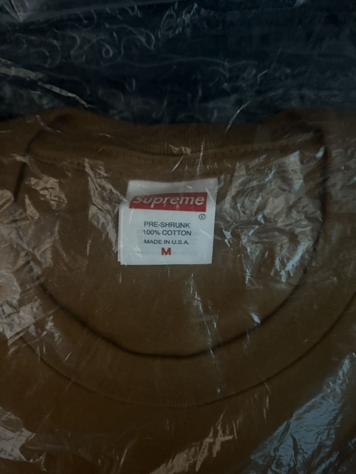 Supreme Supreme Brown Arabic Logo Tee Size US M / EU 48-50 / 2 - 2 Thumbnail