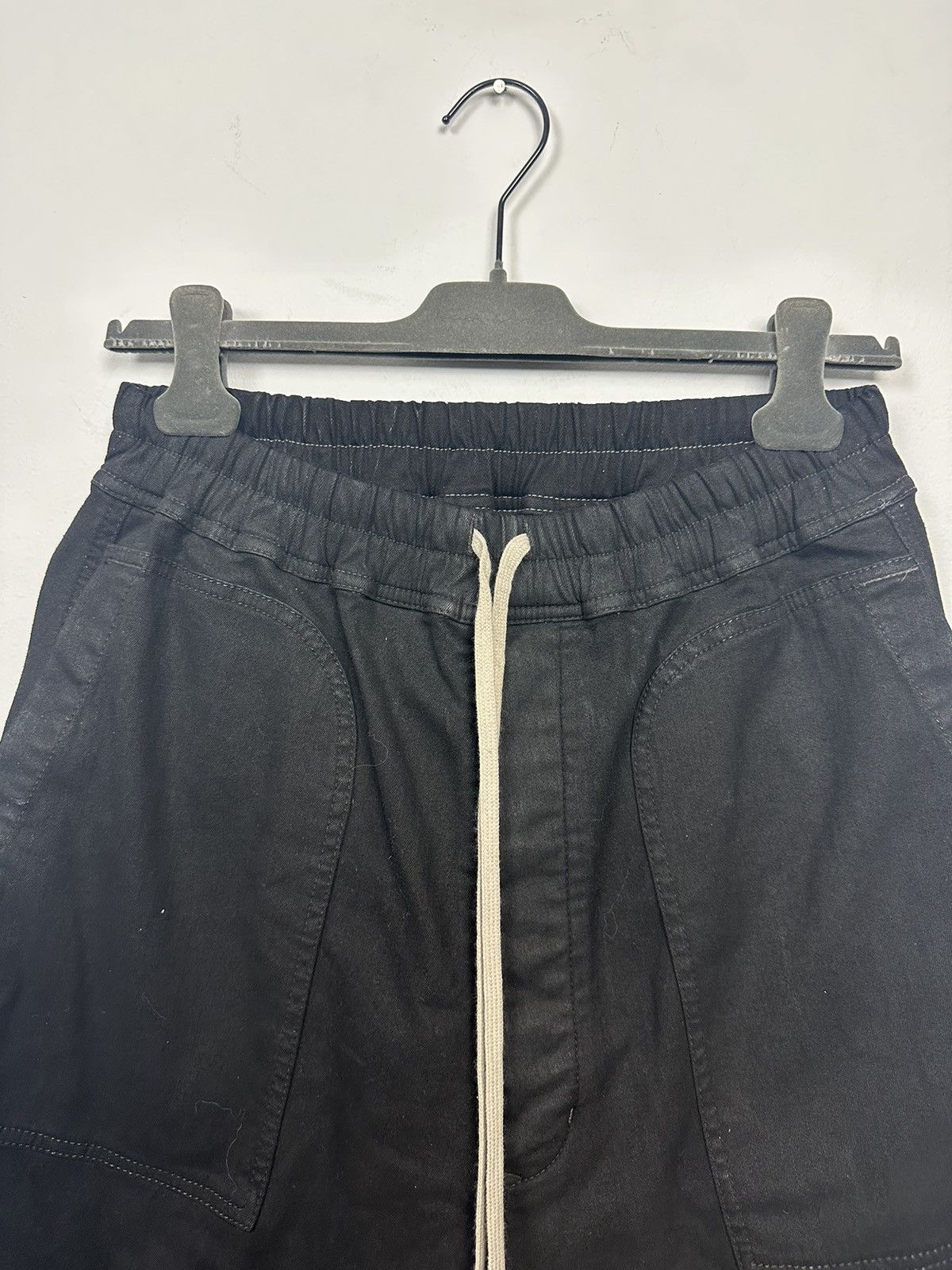 Rick Owens DRKSHDW Waxed Pusher Shorts Size US 30 / EU 46 - 2 Thumbnail