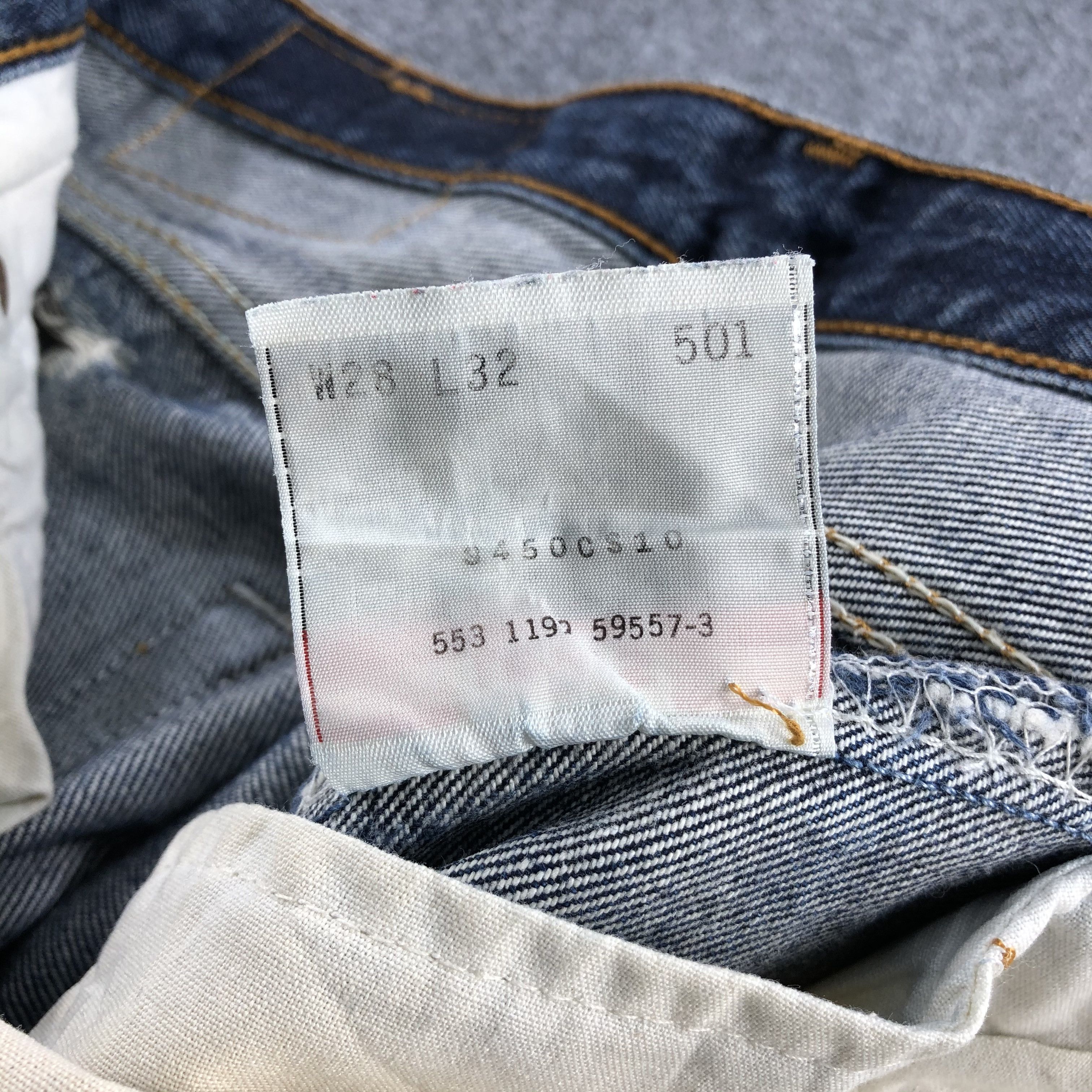Levi's Vintage 90s Levis 501 Jeans-JM907 Size US 28 / EU 44 - 11 Thumbnail