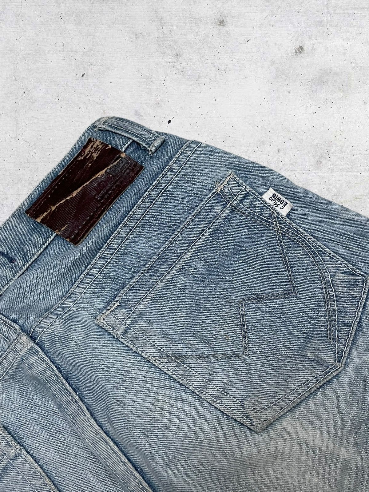Edwin VINTAGE EDWIN 90S OG JAPAN DESIGNER FLARED MUDWASH DENIM Size US 28 / EU 44 - 16 Thumbnail