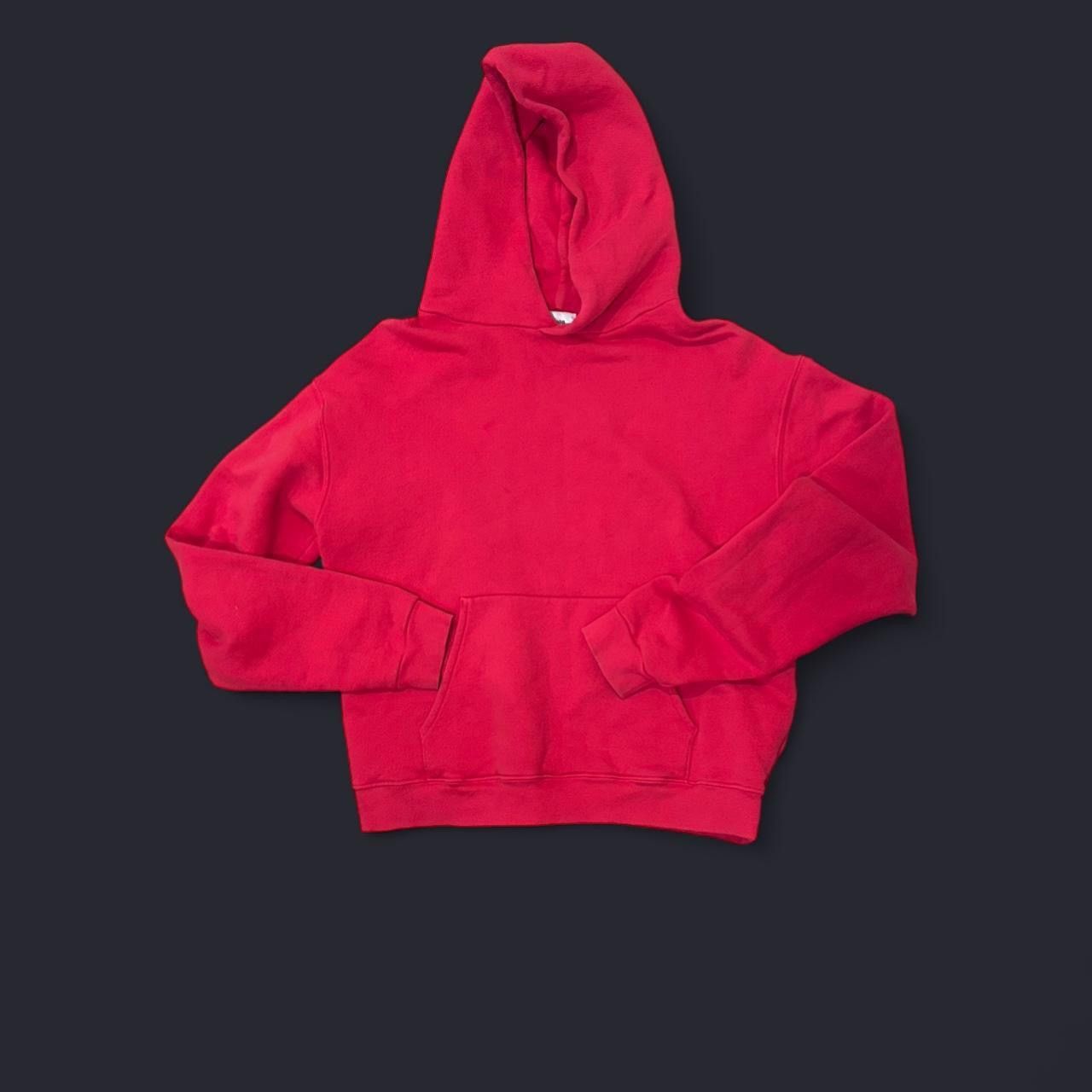 Seekings Red cotton Fleece Hoodie