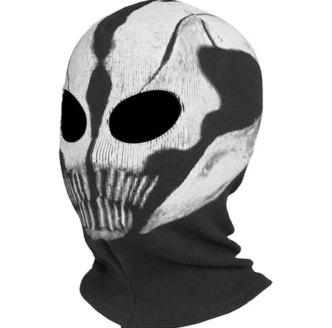 Japanese Brand Gothic Punk Ghost Print Skull Balaclava Outdoor Hat Size ONE SIZE - 2 Thumbnail
