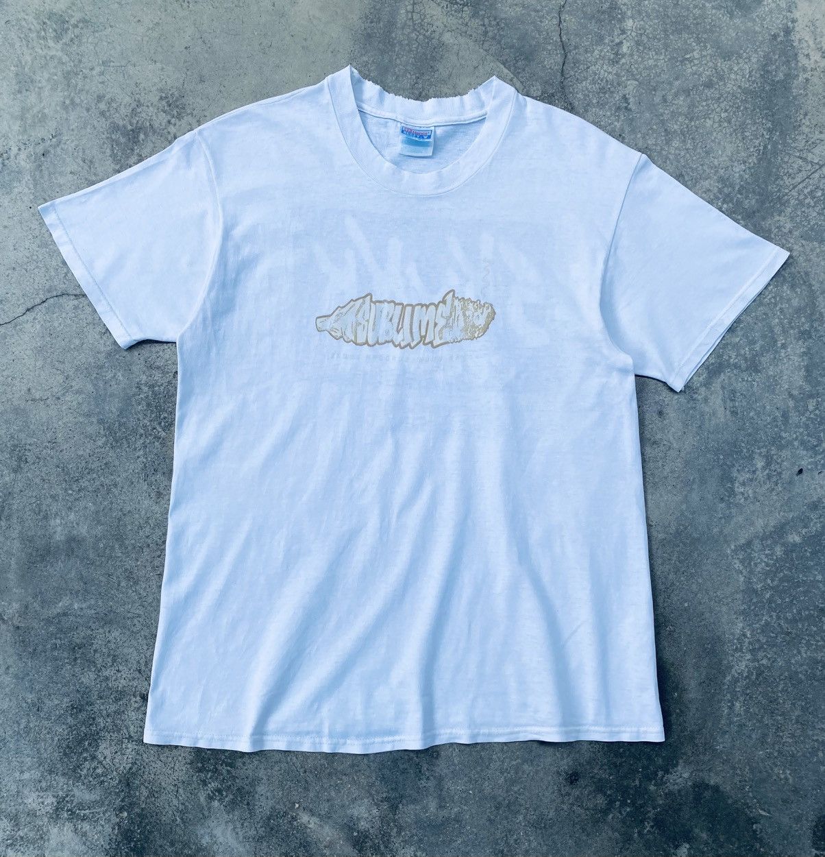 Band Tees Vintage Distressed Sublime Skunk Record Punk Band Tees Size US L / EU 52-54 / 3 - 1 Thumbnail