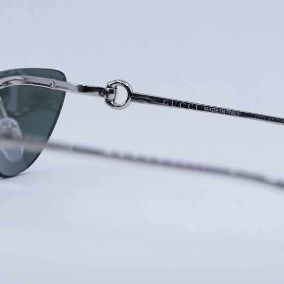 Gucci 🕶️ New Gucci GG1701S 001 Sunglasses - Silver Frame, Grey Size ONE SIZE - 9 Thumbnail