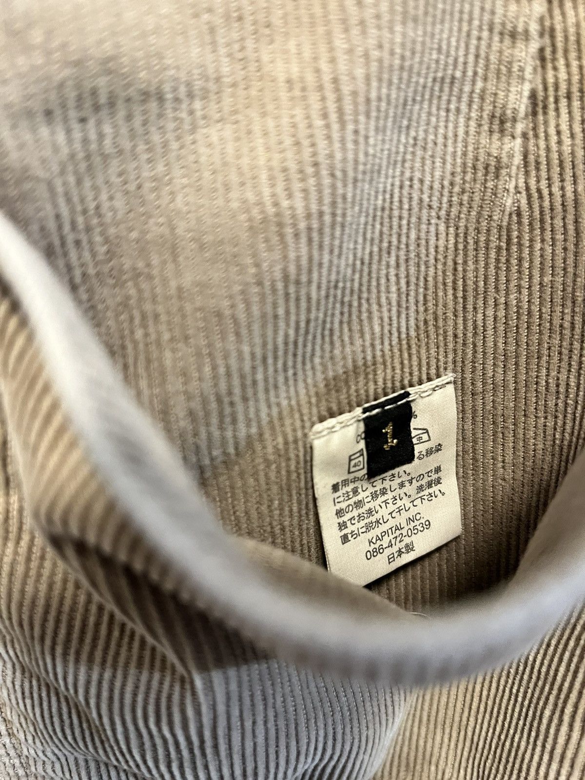 Kapital Front Pocket Corduroy Cargo Pants Tan Size 1 Size US 29 - 6 Thumbnail