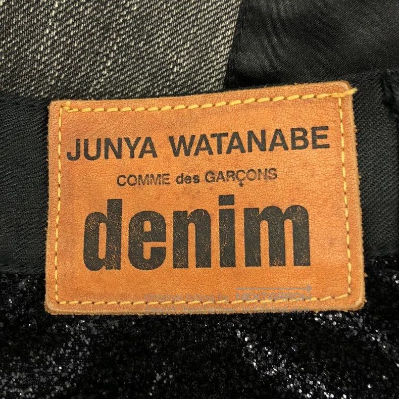 Junya Watanabe Junya Watanabe size XS Patchwork Leather Denim Pants Size US 27 - 8 Thumbnail