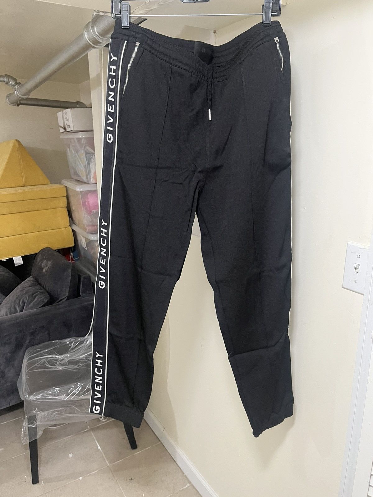 Givenchy Givenchy Side-Stripe Logo Track Pants Sz XL Size US 36 / EU 52 - 1 Thumbnail