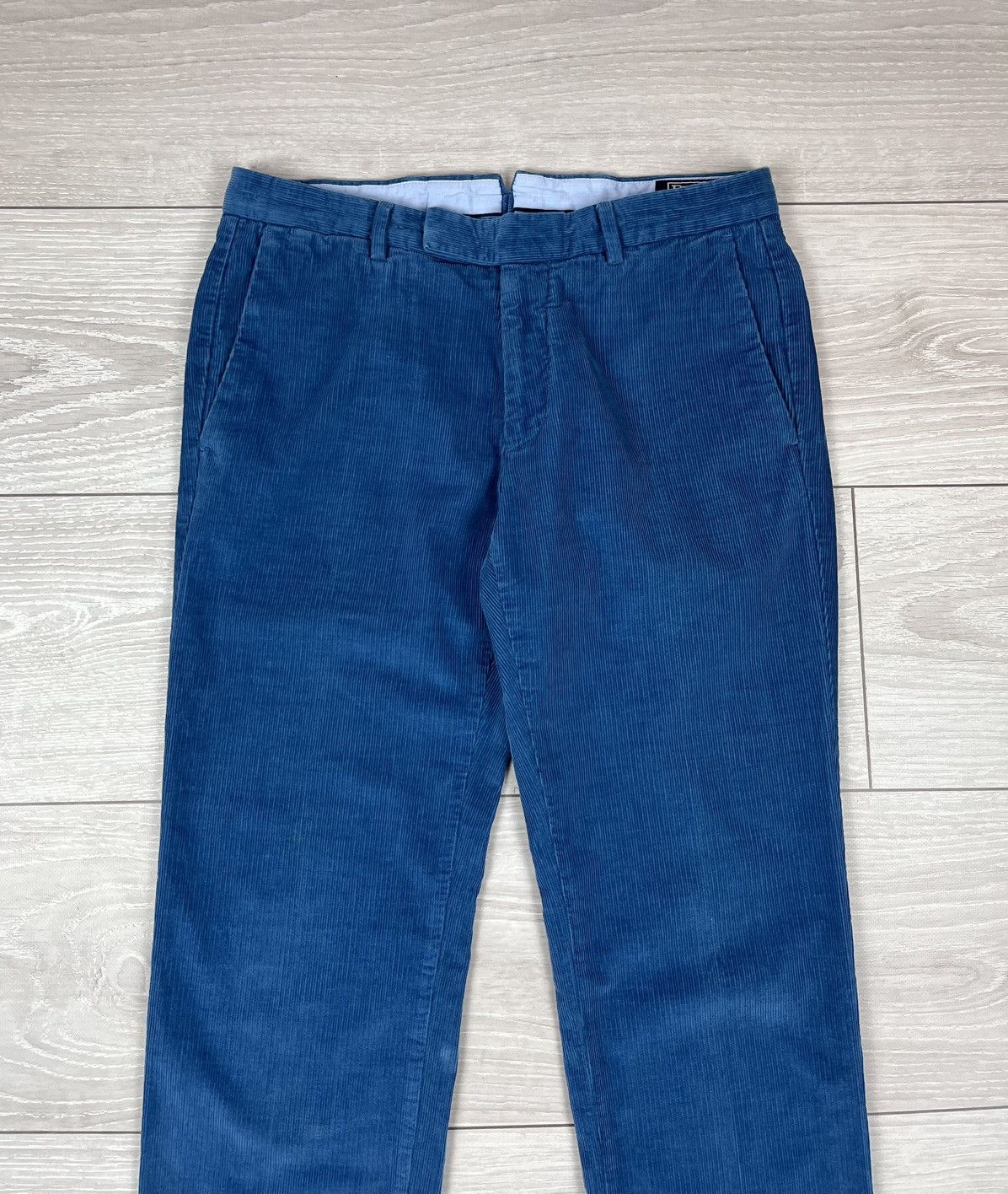 Polo Ralph Lauren Polo Ralph Lauren European Tailoring Blue Corduroy Pants Size US 31 - 4 Thumbnail