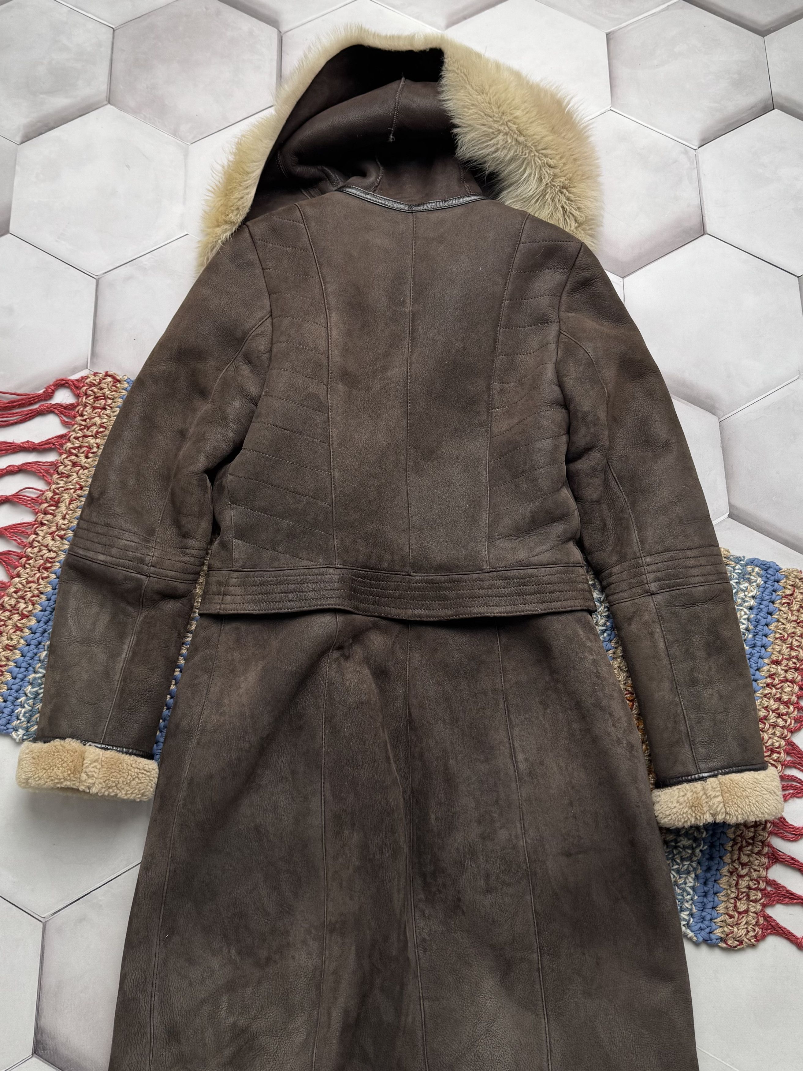 Japanese Brand Vintage Real Sheepskin Hooded Coat (E4) Size M / US 6-8 / IT 42-44 - 10 Thumbnail