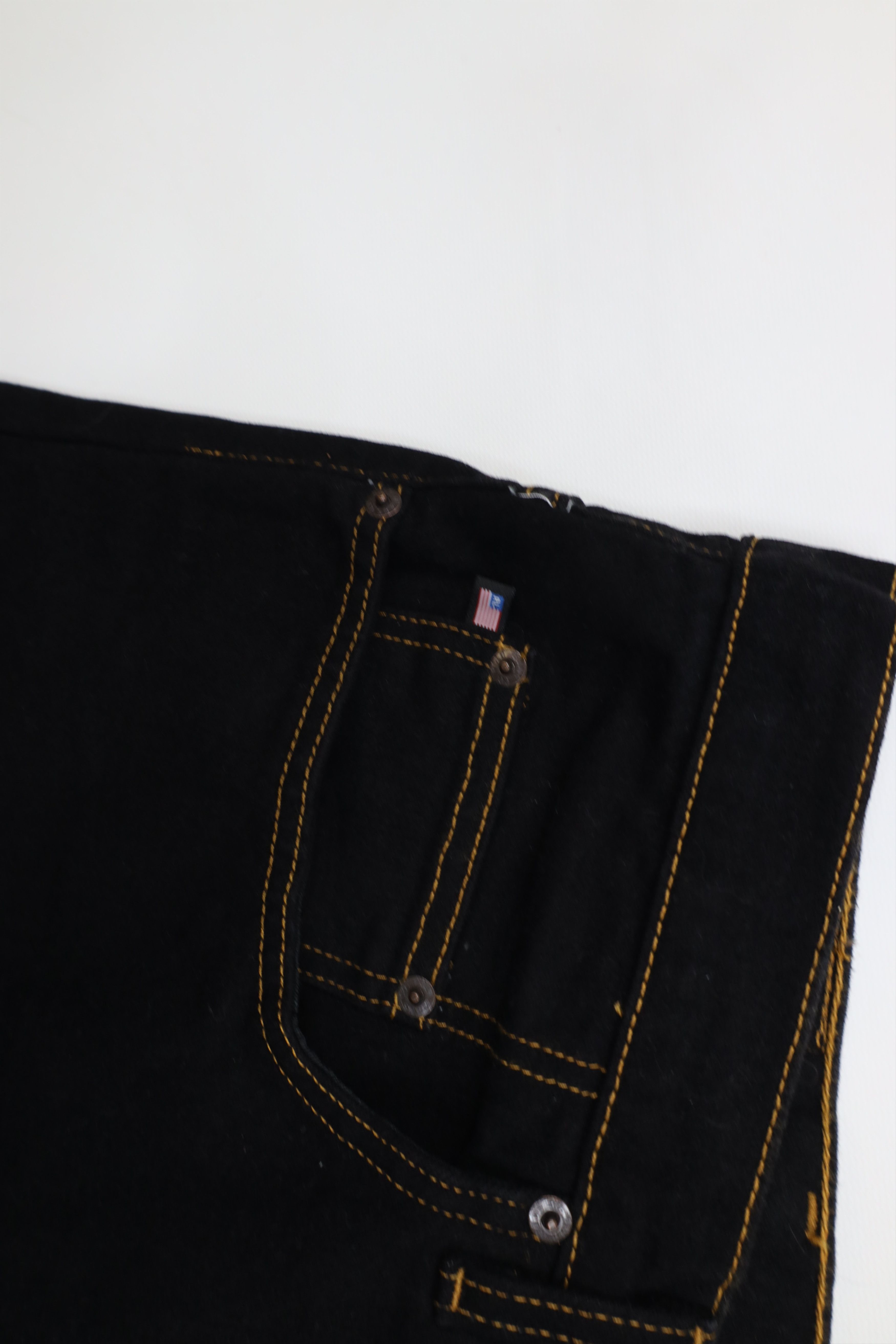 Polo Ralph Lauren Vintage 90s Ralph Lauren Loose Fit Wide Leg Jeans Black Size US 38 / EU 54 - 8 Thumbnail