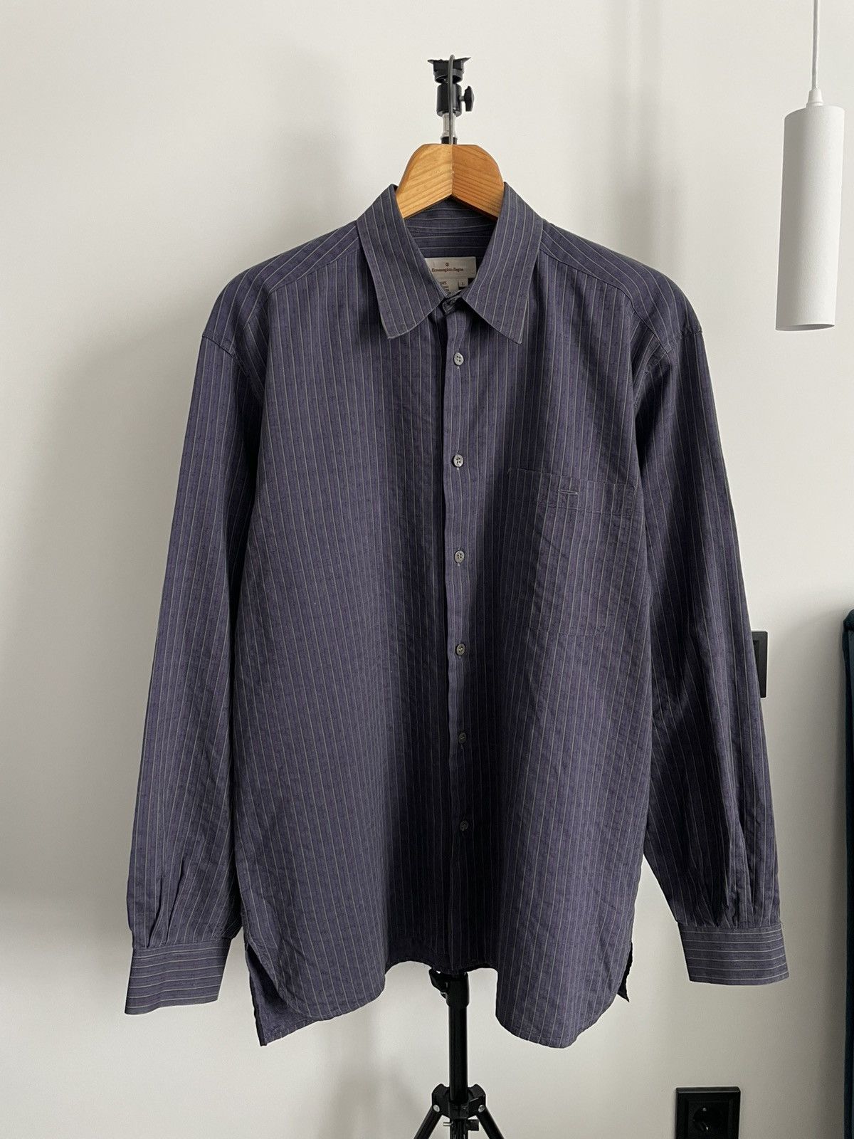 Ermenegildo Zegna Vintage Ermenegildo Zegna Shirt Button Up 90’s Luxury RARE Size US L / EU 52-54 / 3 - 1 Thumbnail