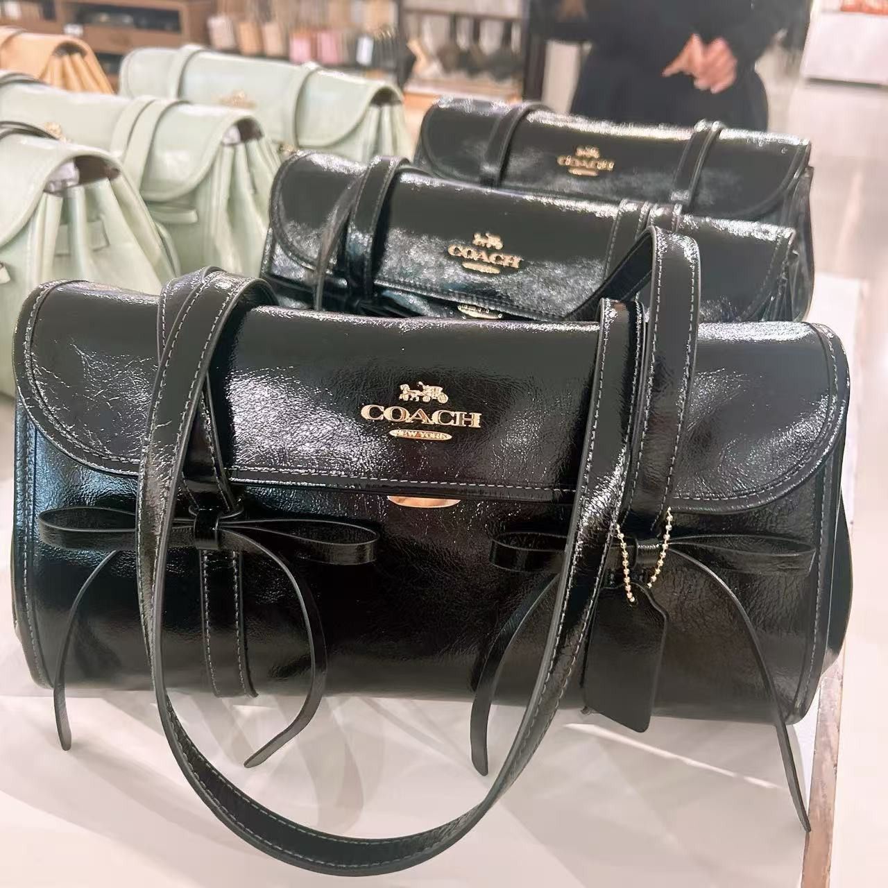 Coach Bridget Flap Shoulder Bag With Bows CDY94 Size ONE SIZE - 3 Thumbnail