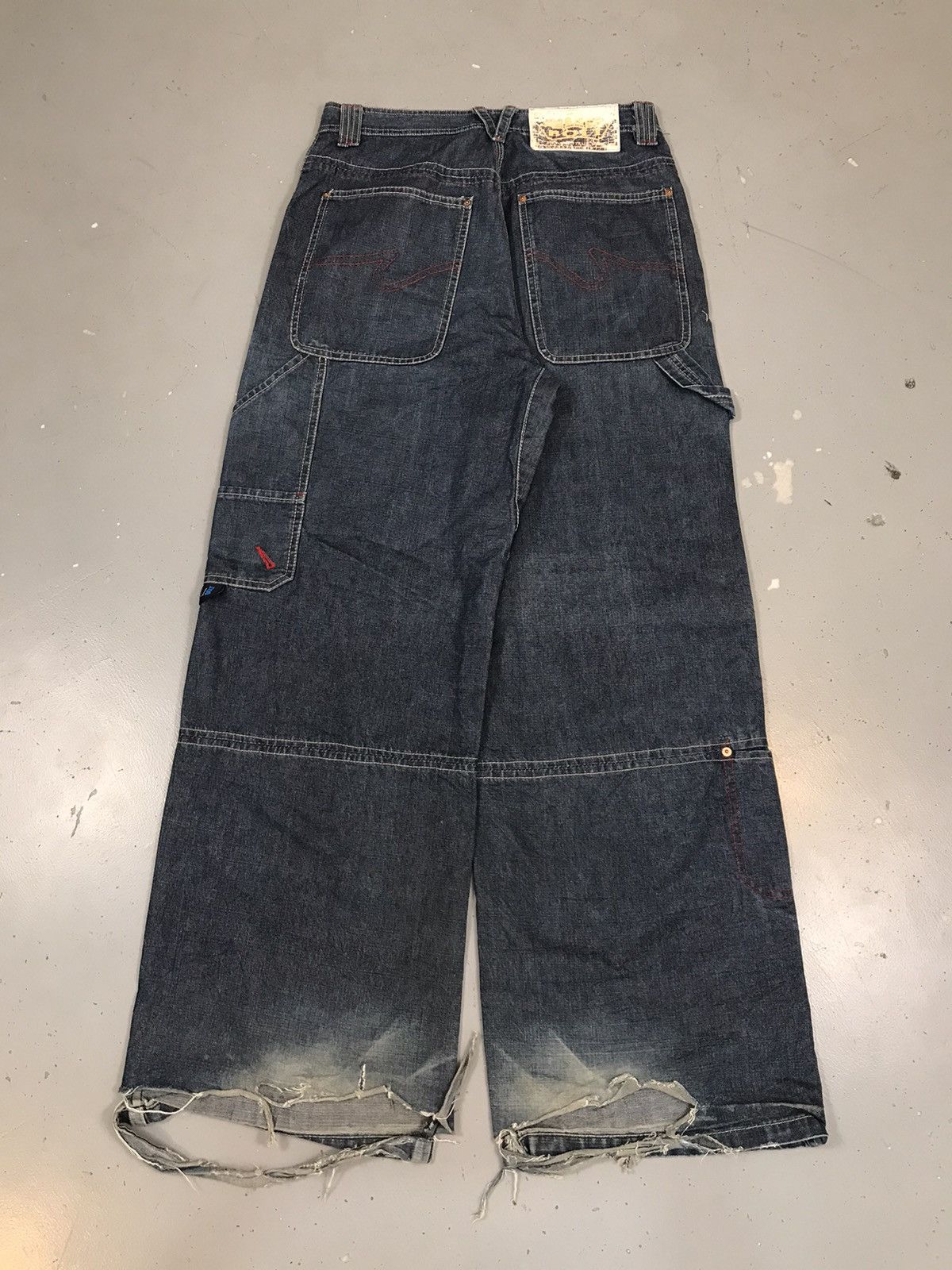 Vintage Vintage blue bolt big pocket carpenter cargo denim Size US 32 / EU 48 - 2 Thumbnail