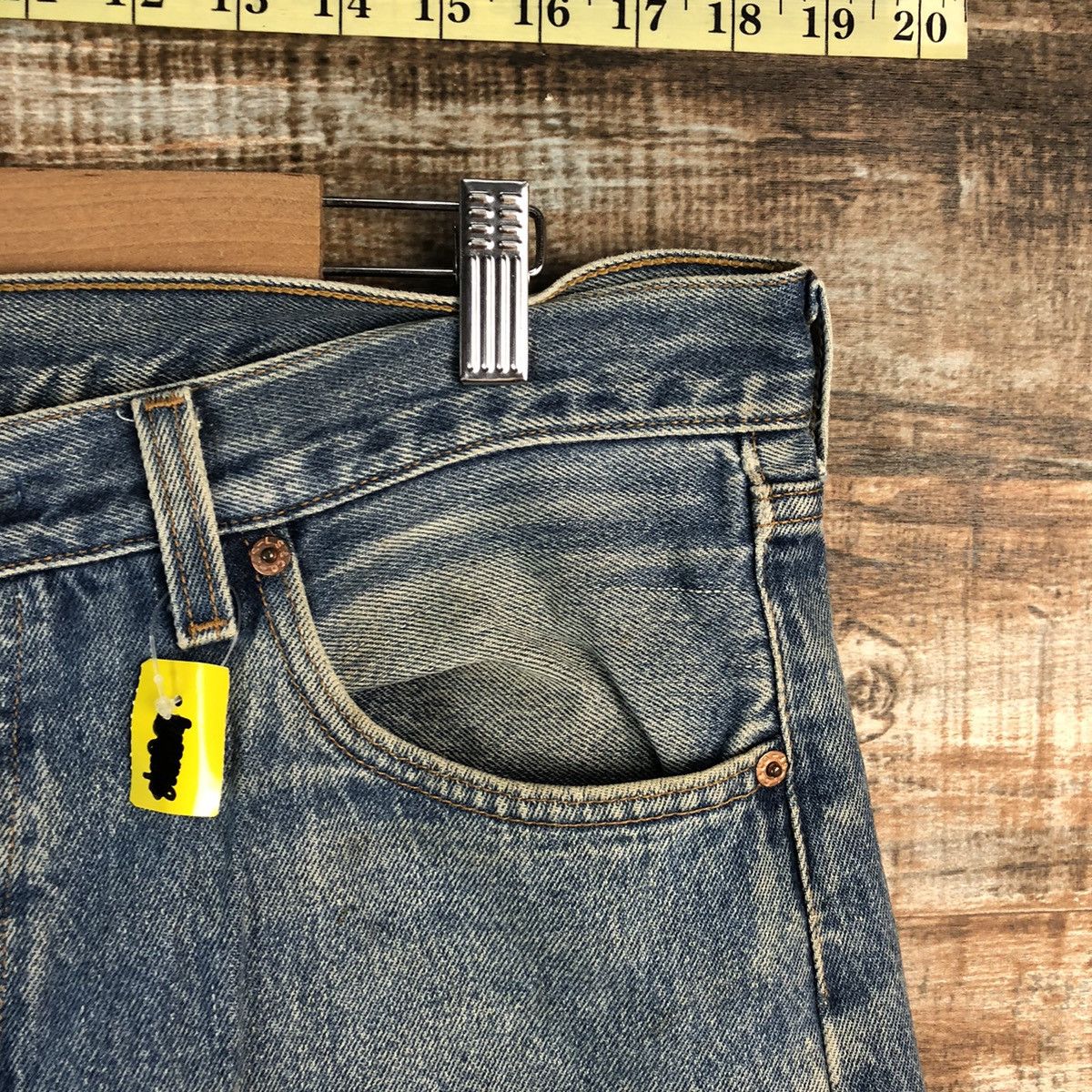 Levi's 501xx Levis Blue Denim jeans Pants #A2572 Size US 35 - 8 Thumbnail