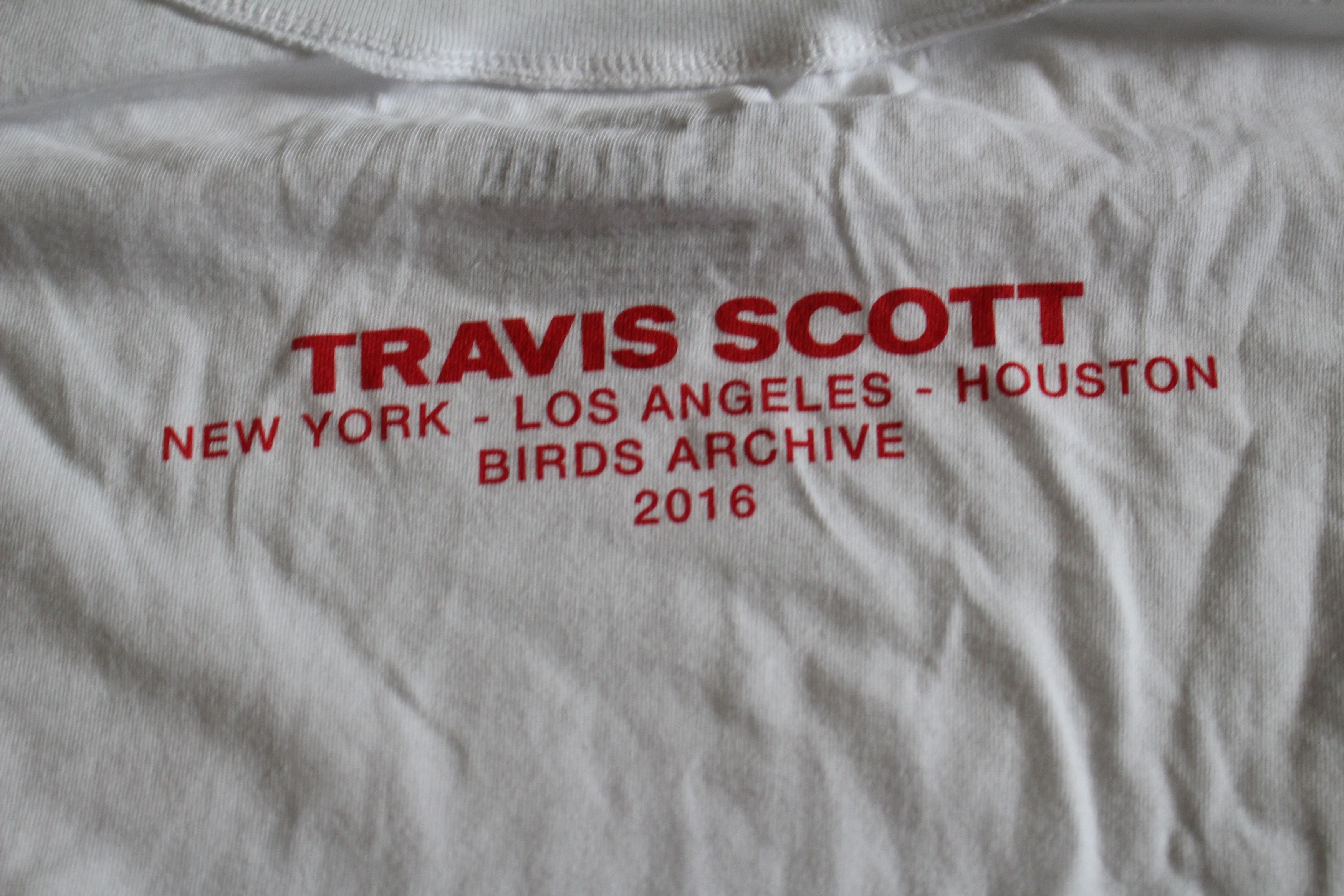 Travis Scott Travis scott 2016 Birds archive tour tee Size US XL / EU 56 / 4 - 2 Thumbnail
