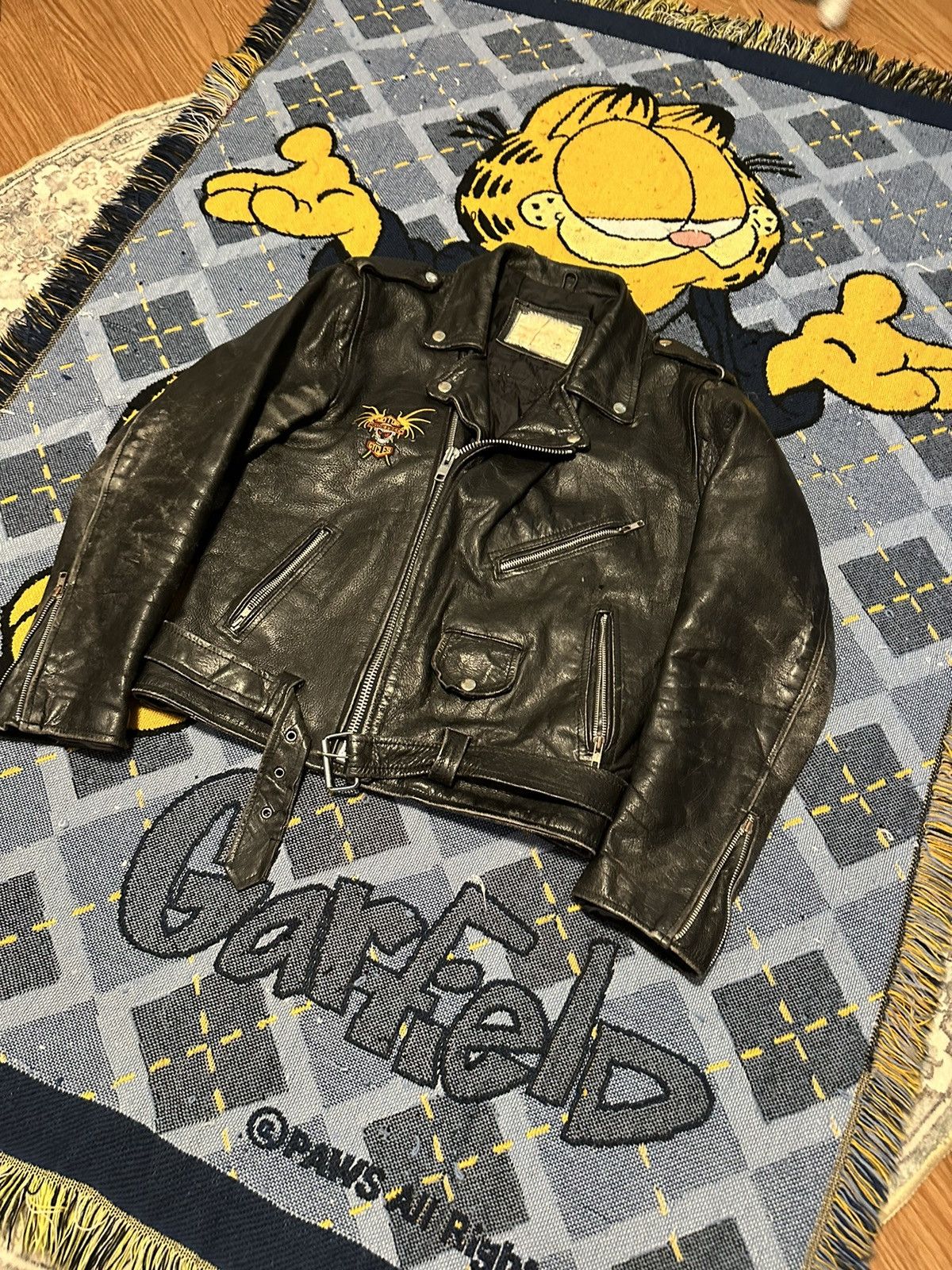 Harley Davidson Vintage 80s Harley-Davidson Leather Biker Jacket Size US S / EU 44-46 / 1 - 2 Thumbnail