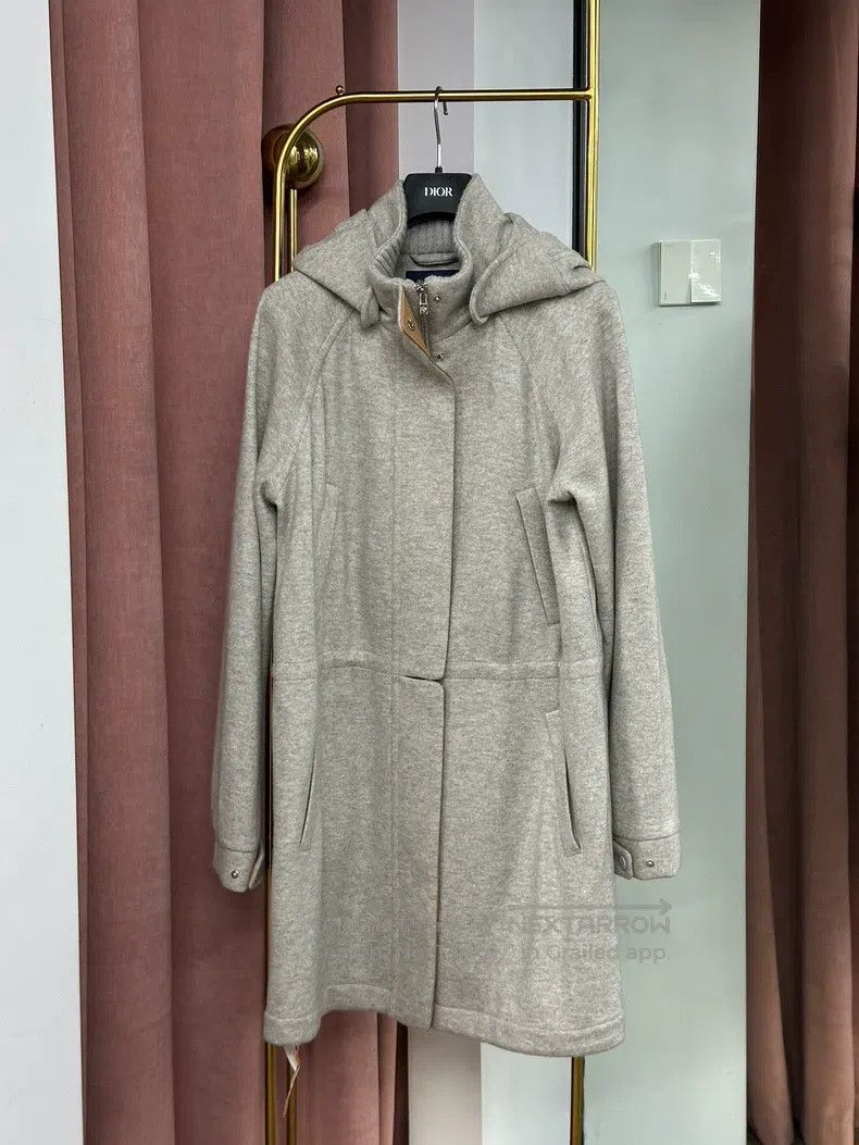 Loro Piana Loro Piana Classic Gray Hooded Cashmere Jacket Size XS / US 0-2 / IT 36-38 - 1 Thumbnail