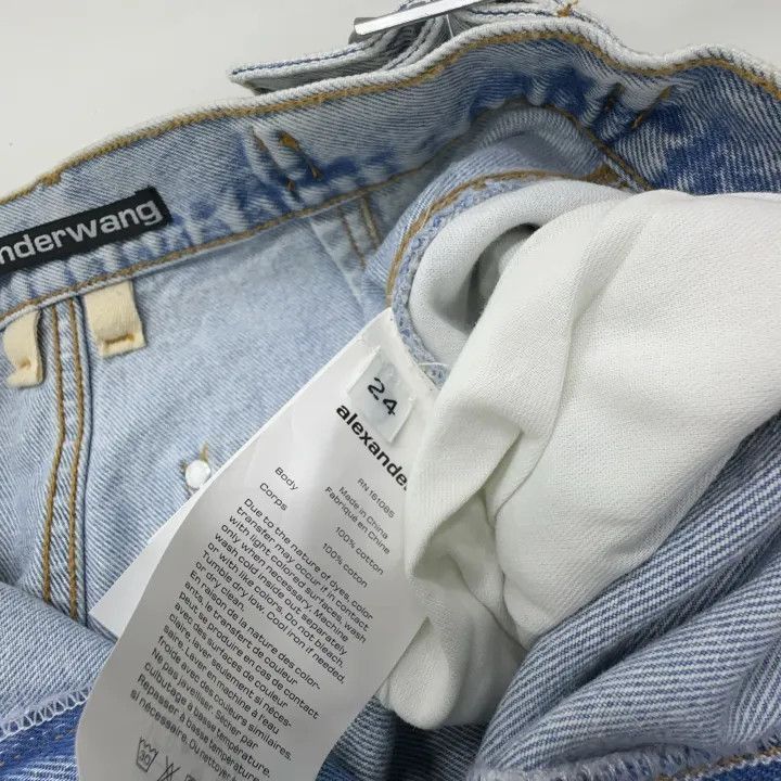 Alexander Wang Alexander Wang FW21 Loose Zip Denim Pants - Size 24" / US 00 / IT 34 - 5 Thumbnail