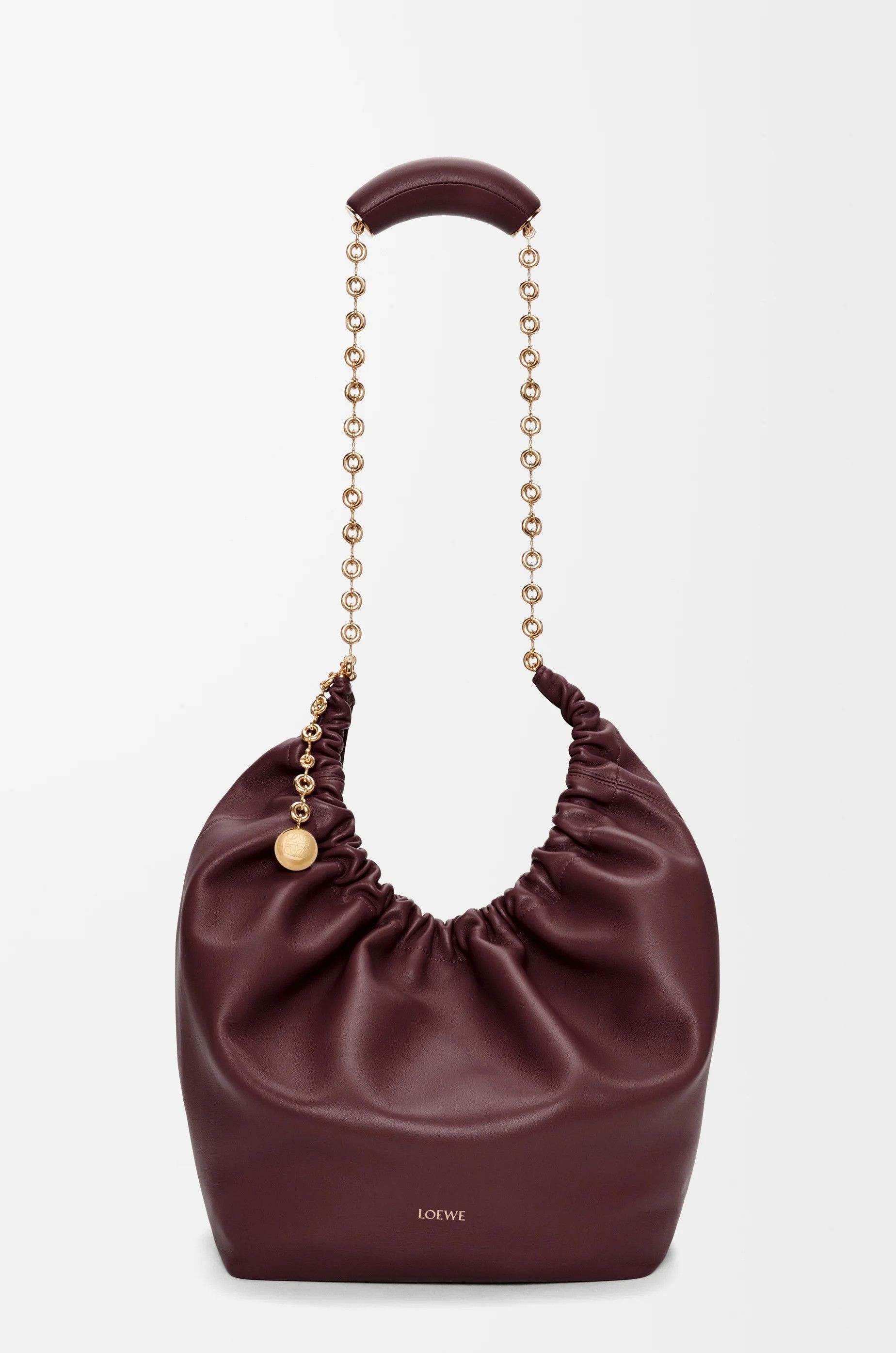 Loewe o1in1g0426 Size: OS / Medium Squeeze Bag in Burgundy Size ONE SIZE - 6 Thumbnail