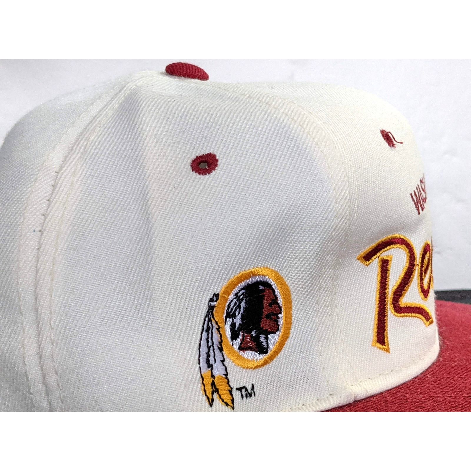 NFL NEW Washington Redskins 90s SCRIPT Wool snapback NFL Pro vtg Size ONE SIZE - 3 Thumbnail