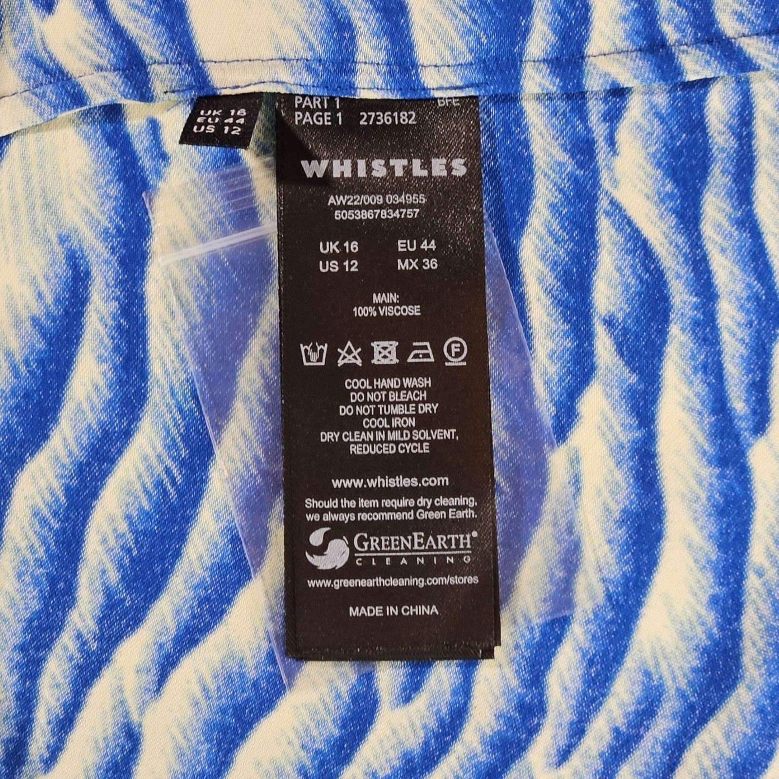 Whistles NWT Whistles Seafoam Button Midi Skirt Sz. 12 Blue Multi Size 34" / US 12 / IT 48 - 6 Thumbnail