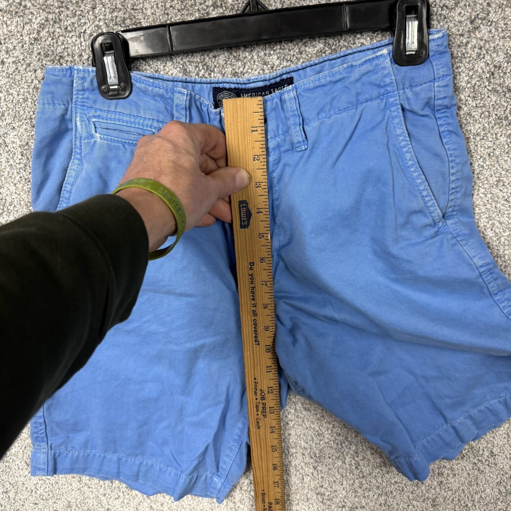 American Eagle Outfitters American Eagle Outfitters Chino Shorts Mens 28 Blue Summer Cotton Beach Preppy 8in Inseam Flat Front Pockets Logo 100% Cotton Size US 28 / EU 44 - 6 Thumbnail