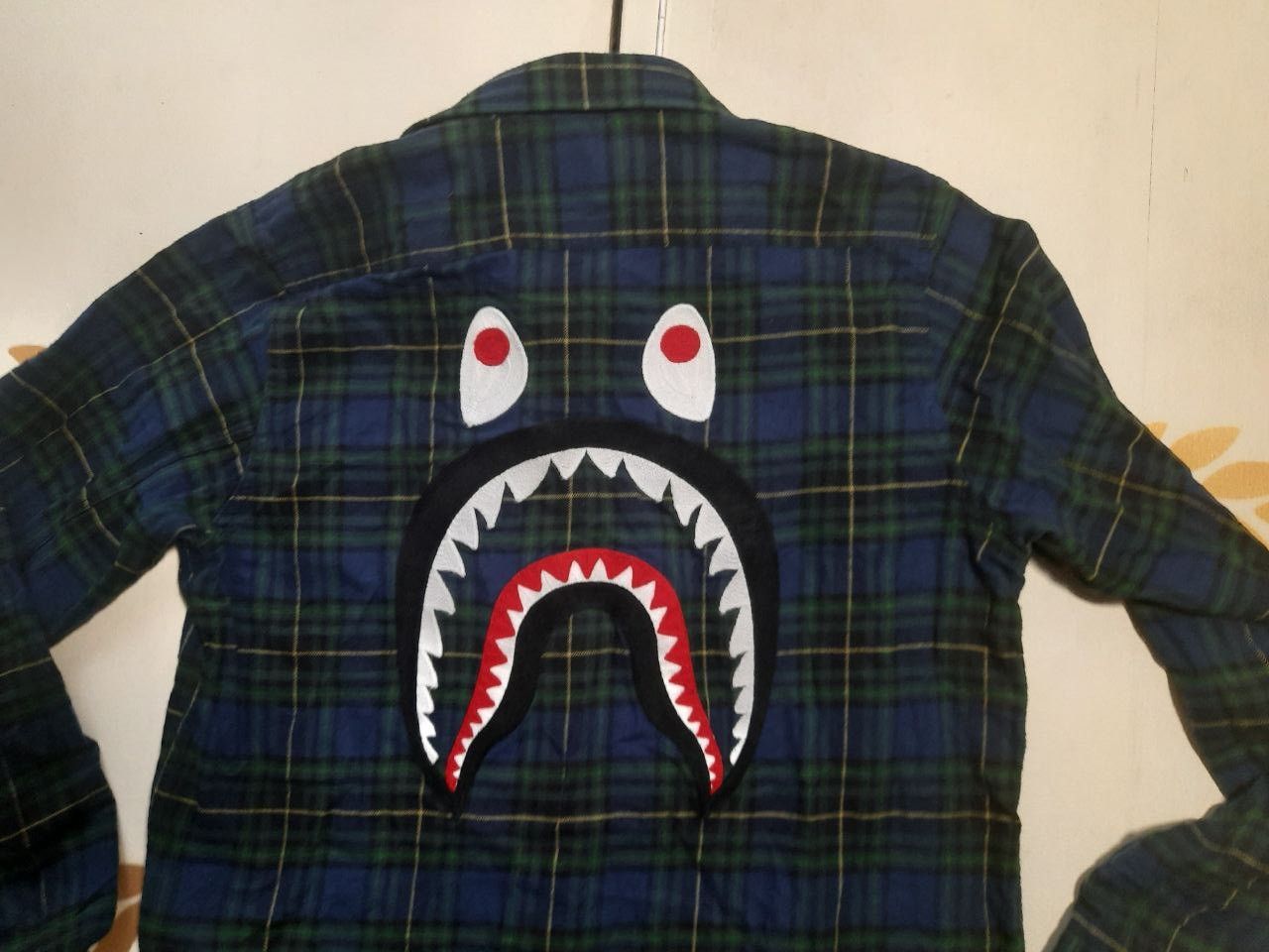 Bape Shark Flannel Shirt Size US M / EU 48-50 / 2 - 5 Thumbnail