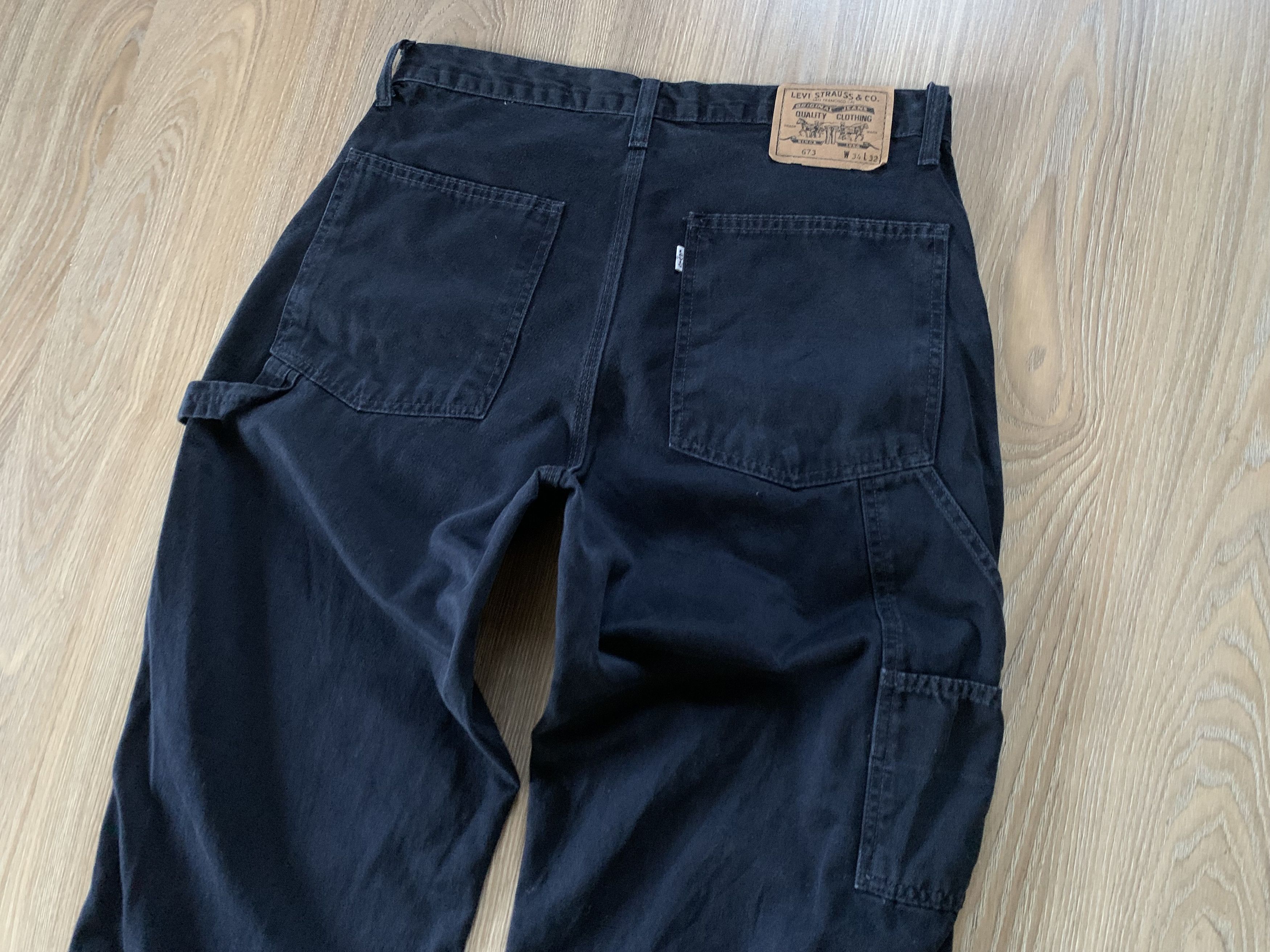 Levi's × Levi's Vintage Clothing Rare Levi's 673 Workwear Carpenter Jeans Size US 34 / EU 50 - 7 Thumbnail