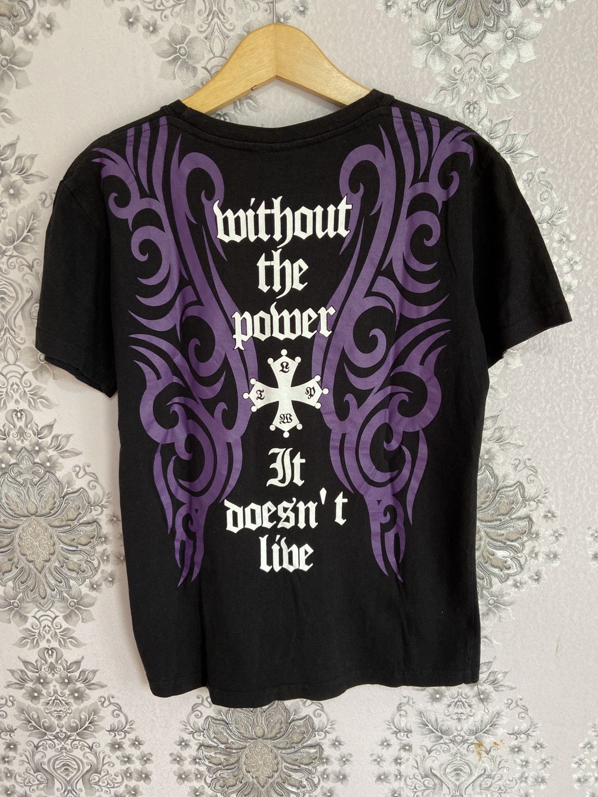 Bullet Noise × If Six Was Nine × Le Grande Bleu (L.G.B.) Bullet Noise "Without The Power" Y2K Tshirt Size US L / EU 52-54 / 3 - 6 Thumbnail