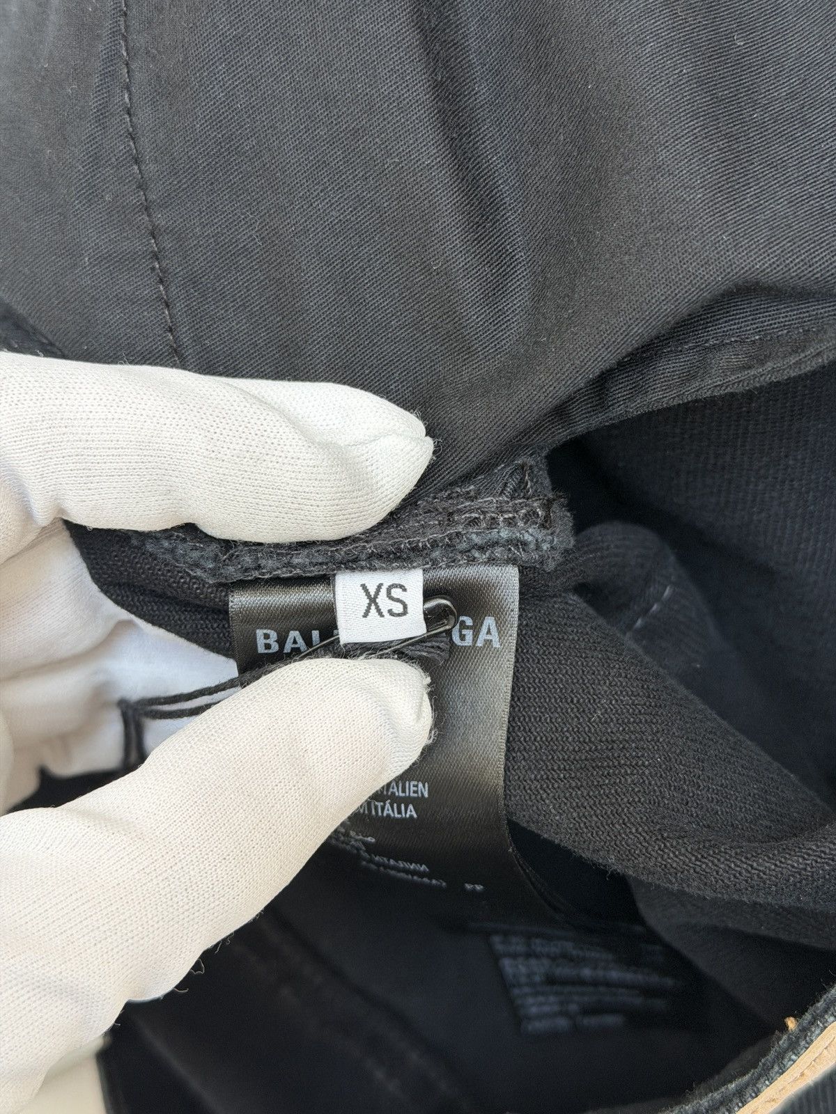 Balenciaga Balenciaga Baggy Cargo Carpenter Black Denim Pant Size US 28 / EU 44 - 13 Thumbnail