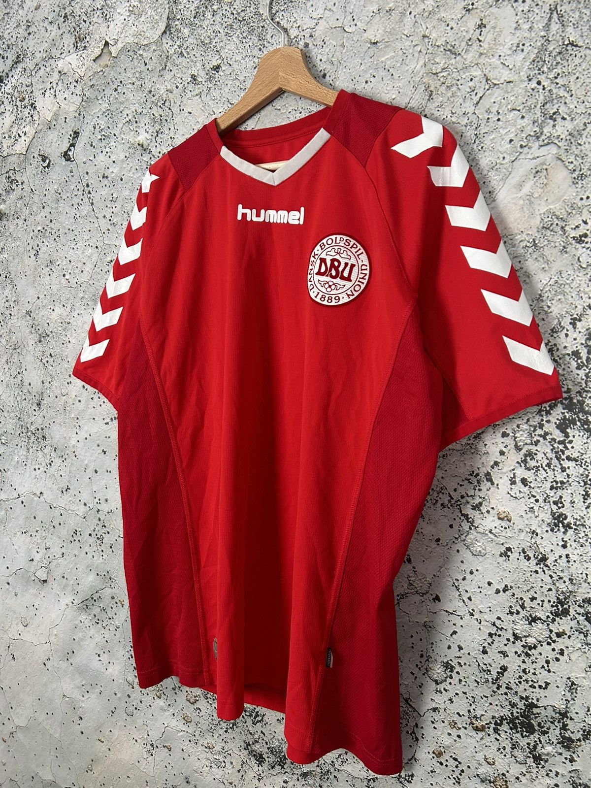 Hummel Vintage Denmark Soccer Jersey Football Hummel Rare World Cup Size US L / EU 52-54 / 3 - 2 Thumbnail