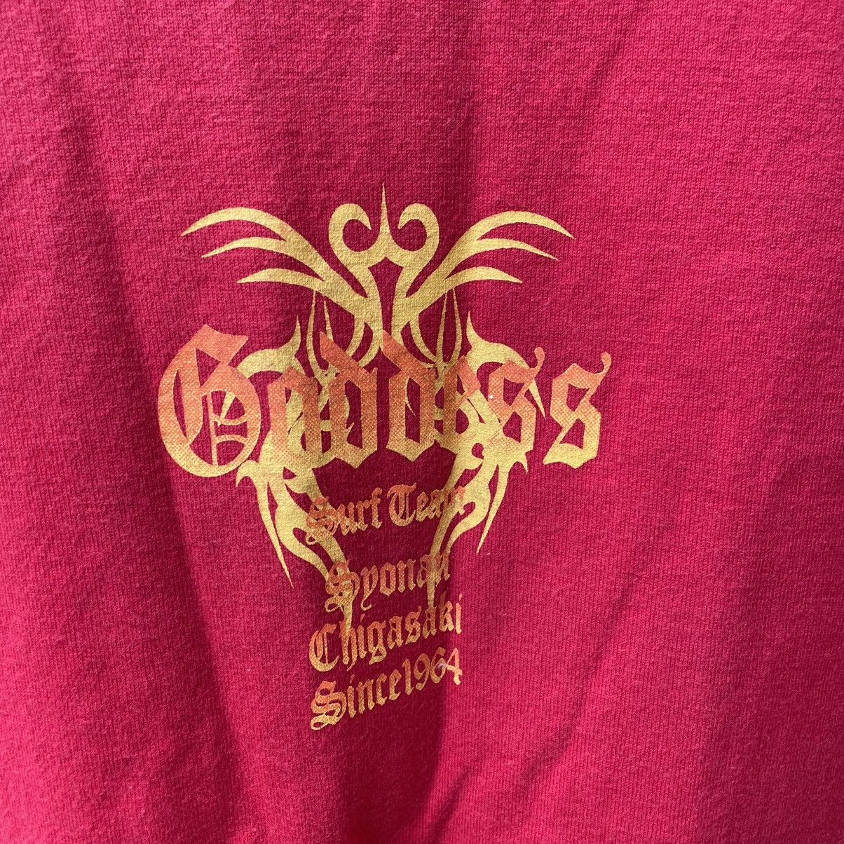 Vintage 🔥Vintage 00s Team Goddess Surf Team Surf Skate Wear Tee Size US M / EU 48-50 / 2 - 6 Thumbnail
