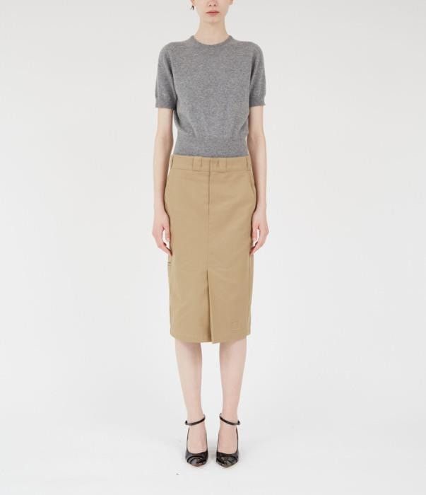 Maison Margiela o1bcso1str0526 Midi Skirt in Camel Size 25" / US 0 / IT 36 - 6 Thumbnail