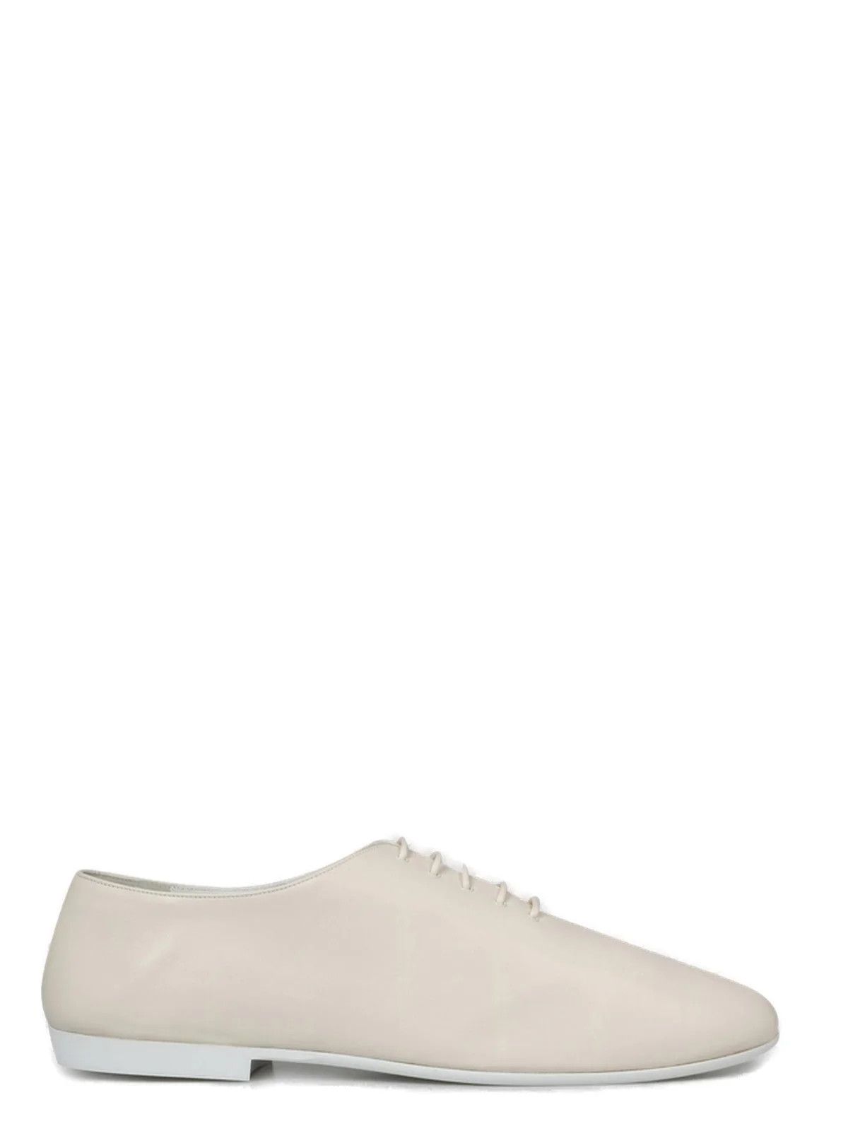 image of Saint Laurent Paris Oc11Z10524 Richelieu Lace-Up Oxford Shoes In Beige, Men's