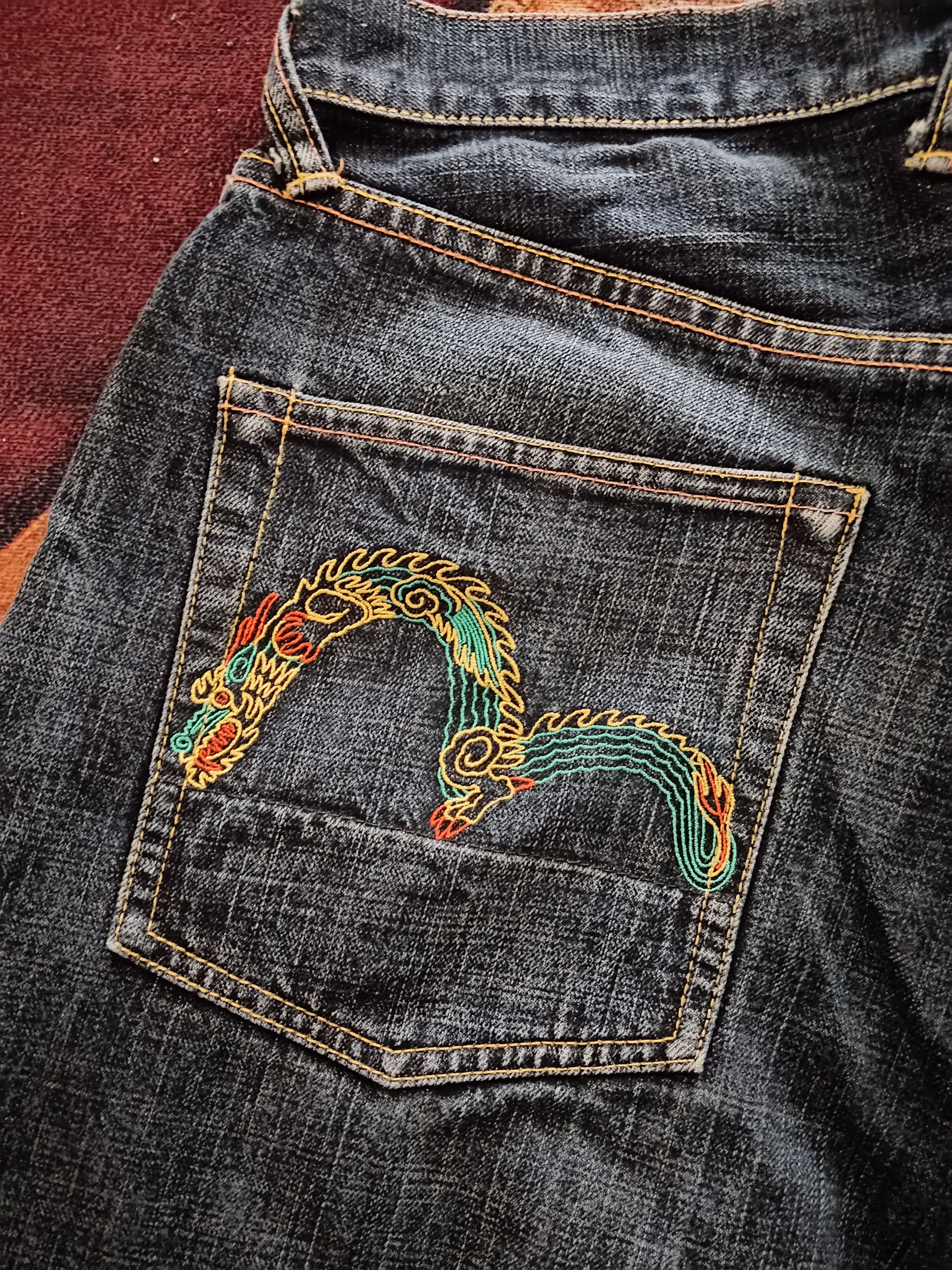 Evisu Evisu Dragon embroidery denim Size US 31 - 2 Thumbnail