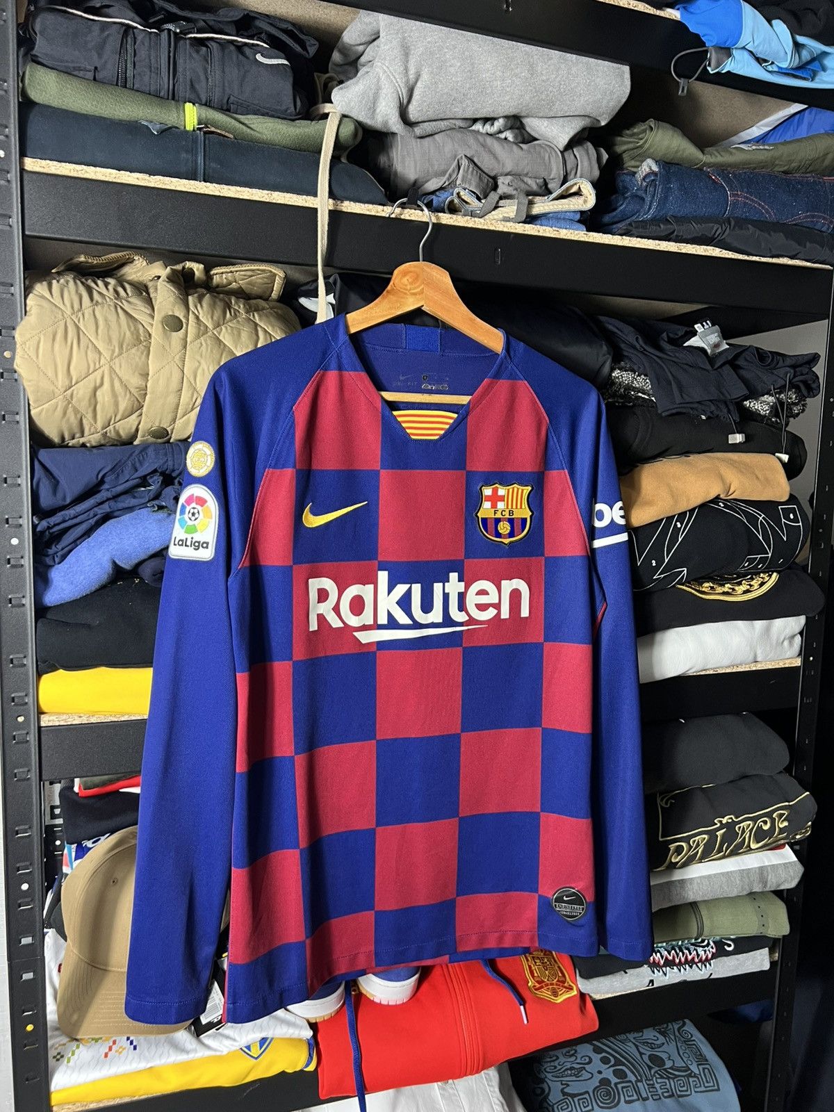 Nike ⚽️🔴🔵 Messi 10 FC Barcelona NIKE Jersey Long Sleeve Dri-Fit Size US S / EU 44-46 / 1 - 3 Thumbnail