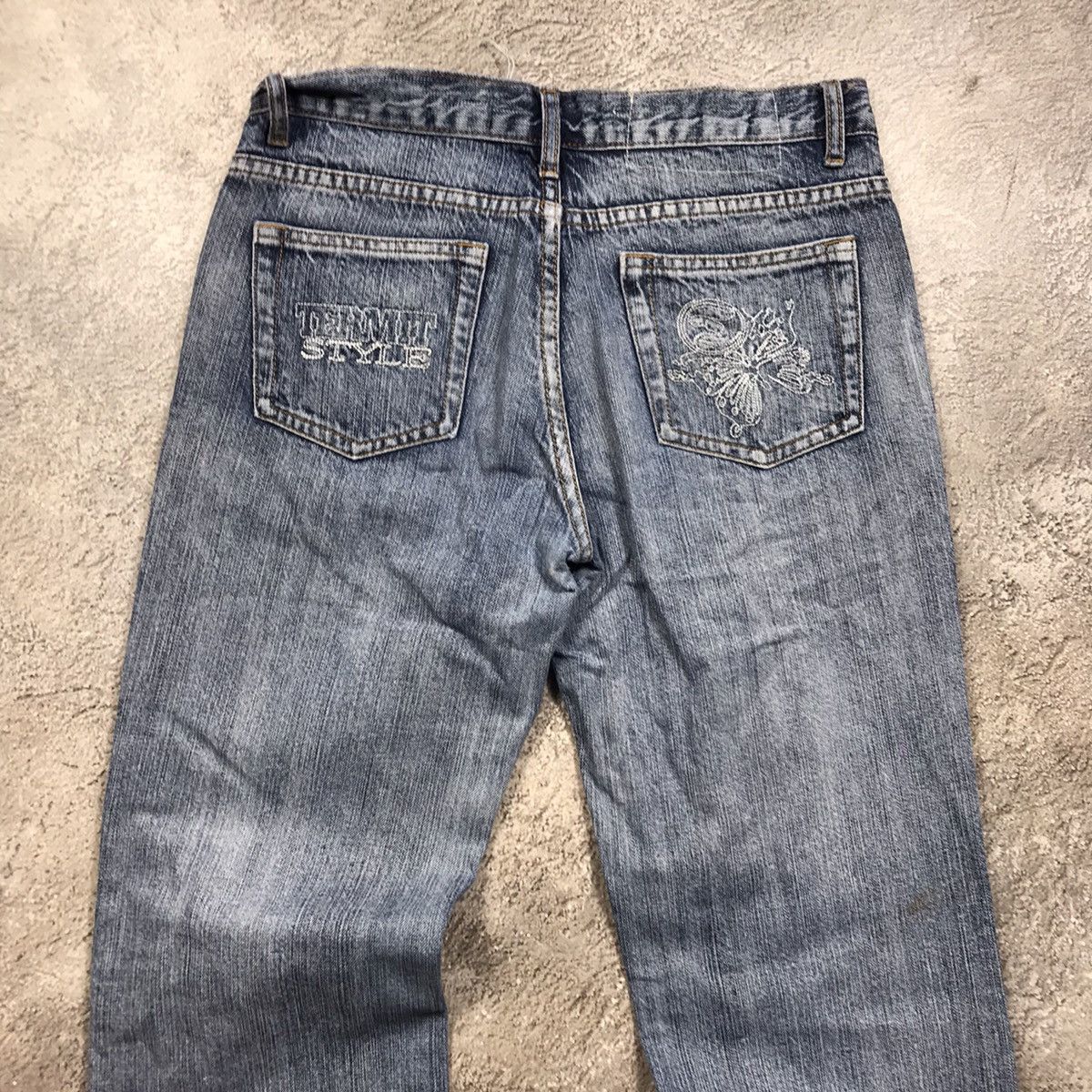 Vintage Vintage 90s Distressed Baggy Jeans Grunge Thrashed Denim 27 Size 27" / US 4 / IT 40 - 5 Thumbnail