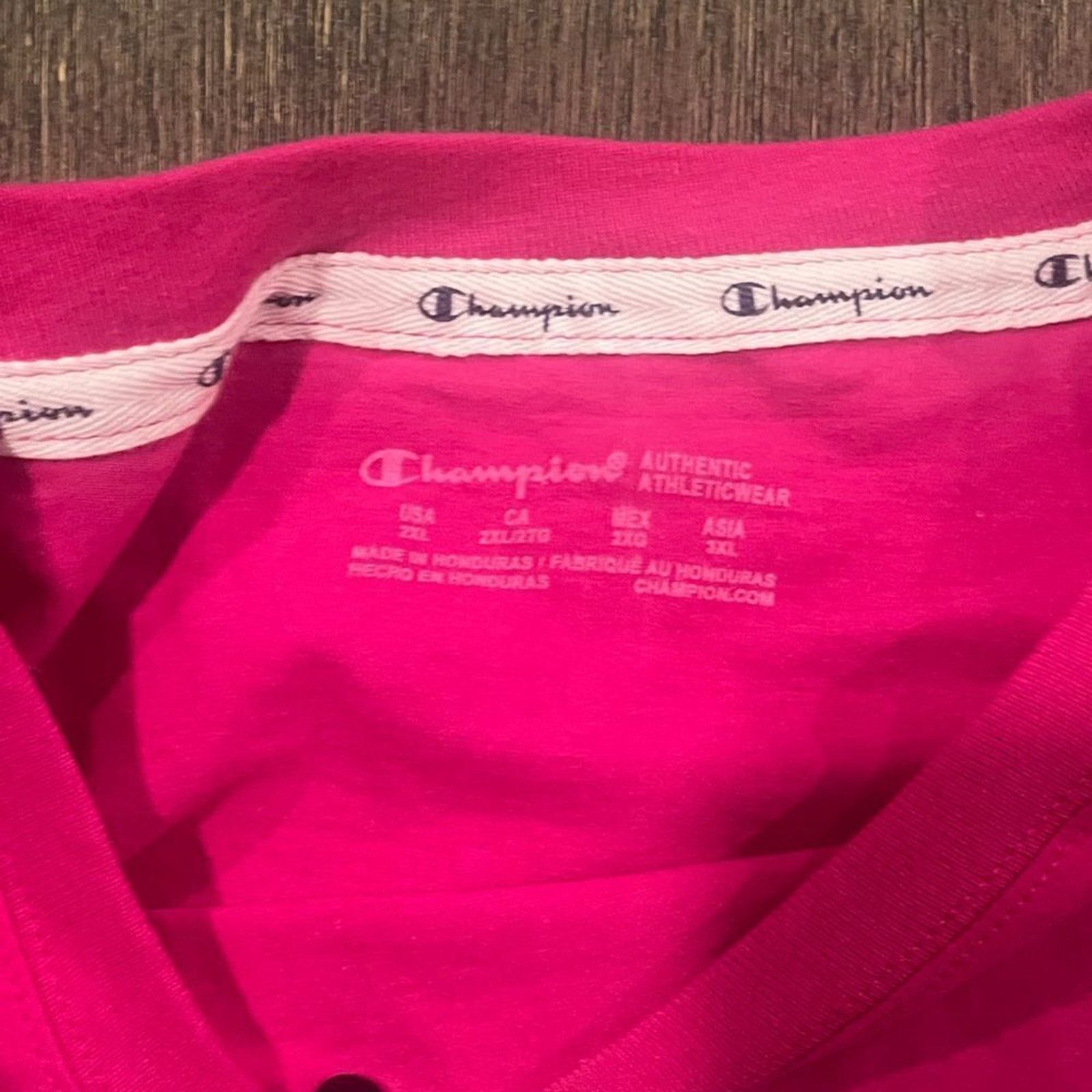 Champion NWT Champion Hot Pink Graphic Crop Top - Size 2XL Size XXL / US 16-18 / IT 52-54 - 3 Thumbnail