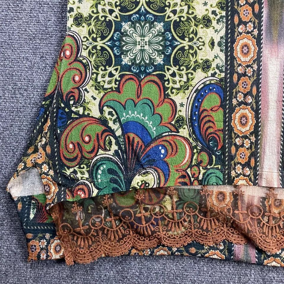 Other One World Top Women's 1X Plus Floral Half Sleeve Tunic Size XL / US 12-14 / IT 48-50 - 3 Thumbnail