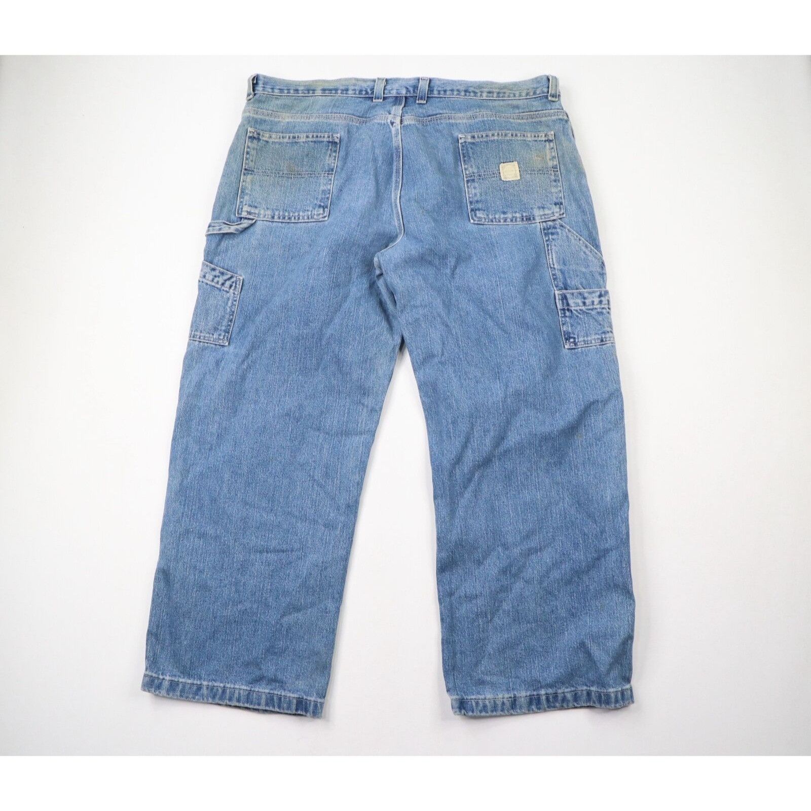 Vintage Vintage 90s Streetwear Thrashed Wide Leg Baggy Jeans Size 44 - 9 Thumbnail