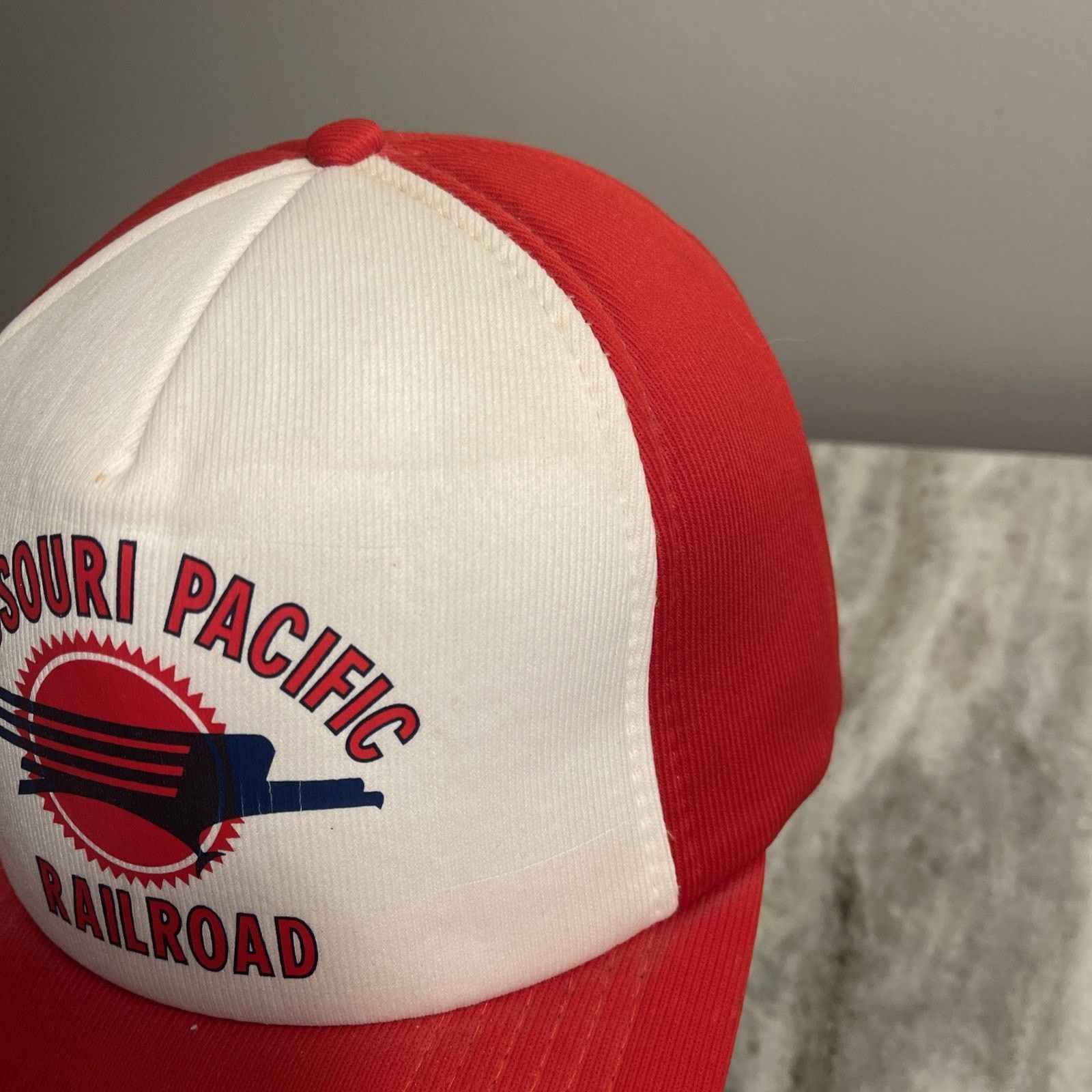 Vintage Missouri Pacific Railroad One Size SnapBack Foam Train Hat Size ONE SIZE - 4 Thumbnail